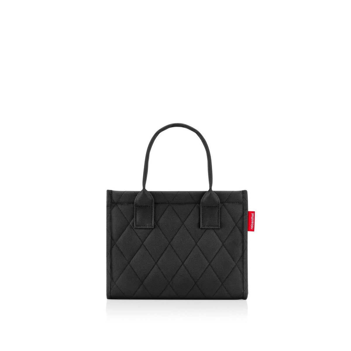 reisenthel daily shopper XS Rhombus Black - Foldable Polyester Satchel with Zip
