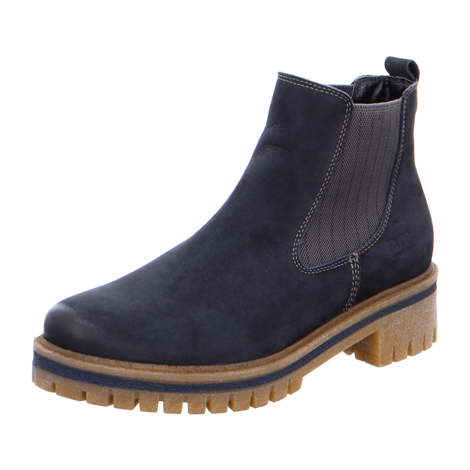 ARA JACKSON Women's Leather Chelsea Boots Blue Nubuck Slip-On - Bartel-Shop
