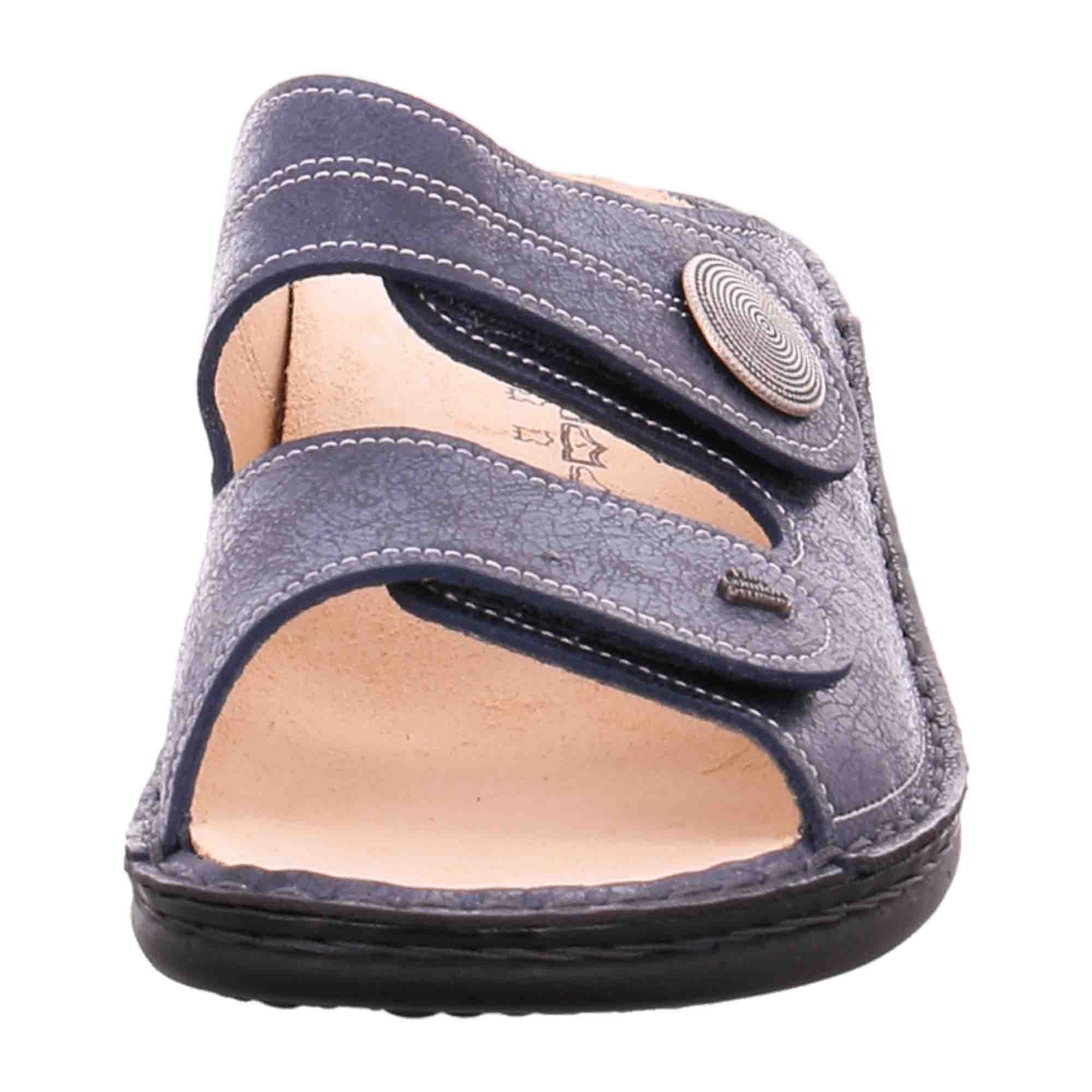 Finn Comfort Sansibar Women's Orthopedic Sandals - Stylish Blue Comfort Footwear