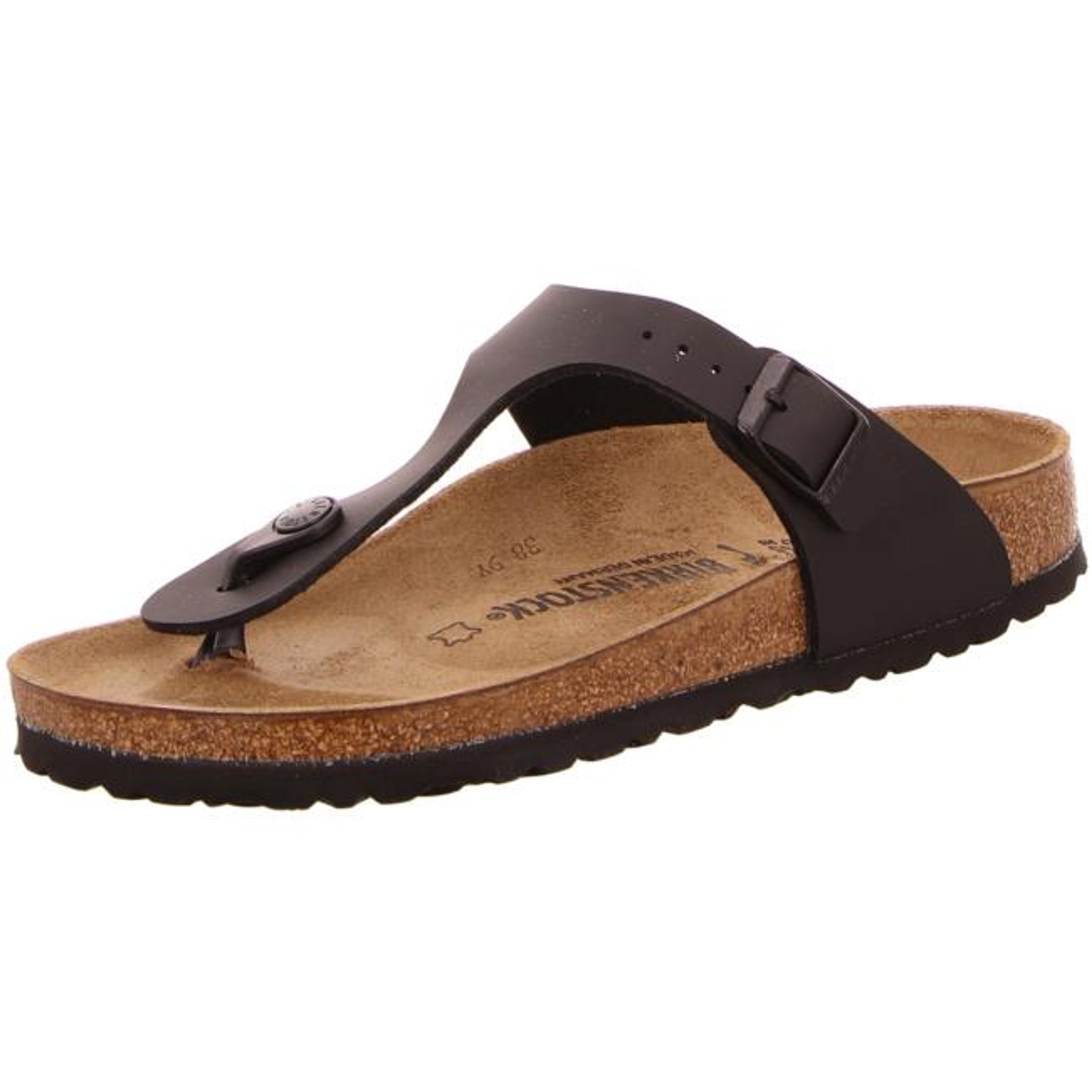 Birkenstock Gizeh Sandals Birko-Flor Black Shoes Slides Shoes Thongs narrow - Bartel-Shop