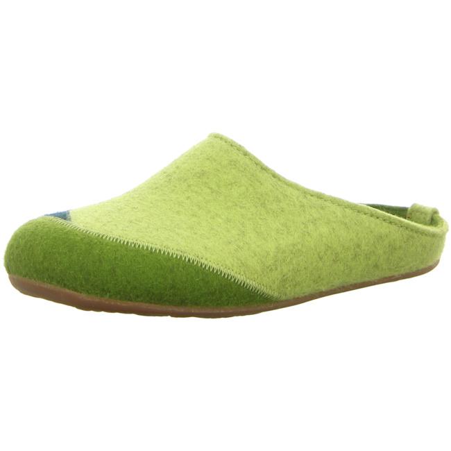 Haflinger Slippers green female Sandals Clogs Everest Lasse - Bartel-Shop