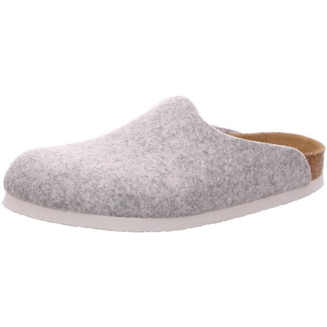 Birkenstock Amsterdam Ladies Felt Mule Vegan Slippers Sandal Clogs Suede light grey narrow - Bartel-Shop