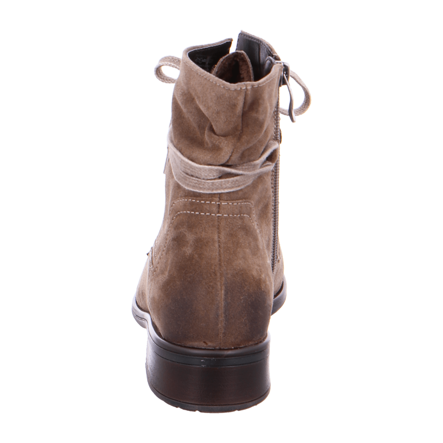 ARA LIVERPOOL Women's Desert Boots in Brown Suede with Side Zipper and Round Toe - Bartel-Shop