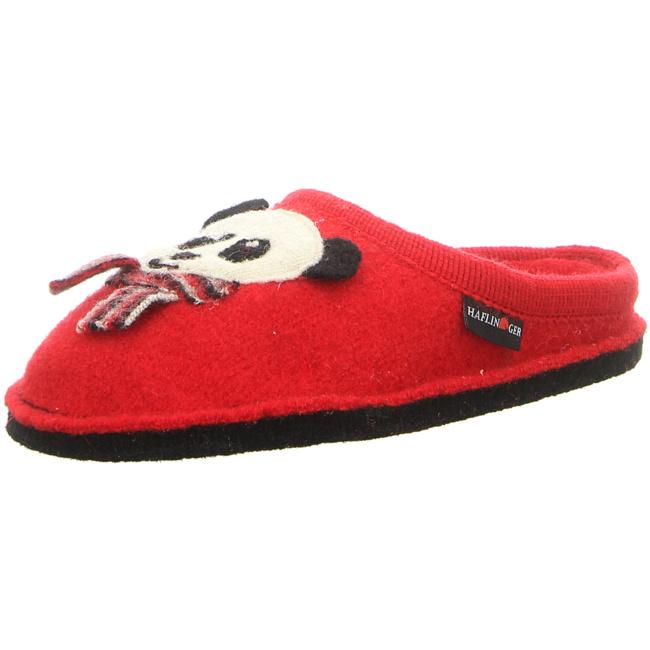 Haflinger Slippers red female Sandals Clogs Flair Panda - Bartel-Shop
