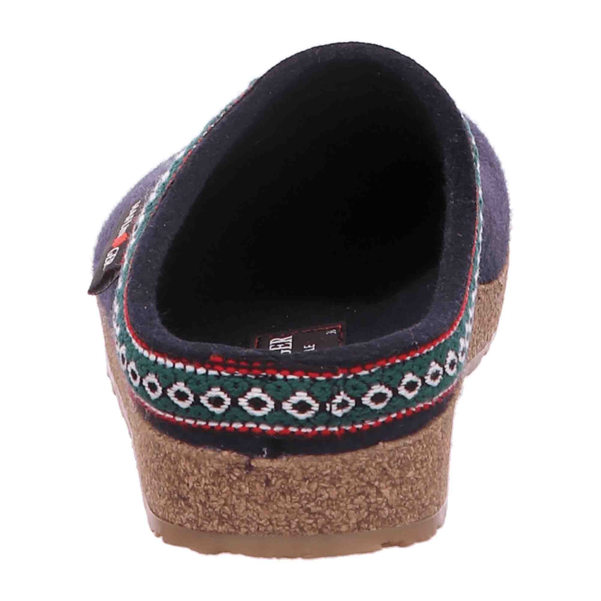 Haflinger Women's Slippers - Stylish Blue Comfort Footwear