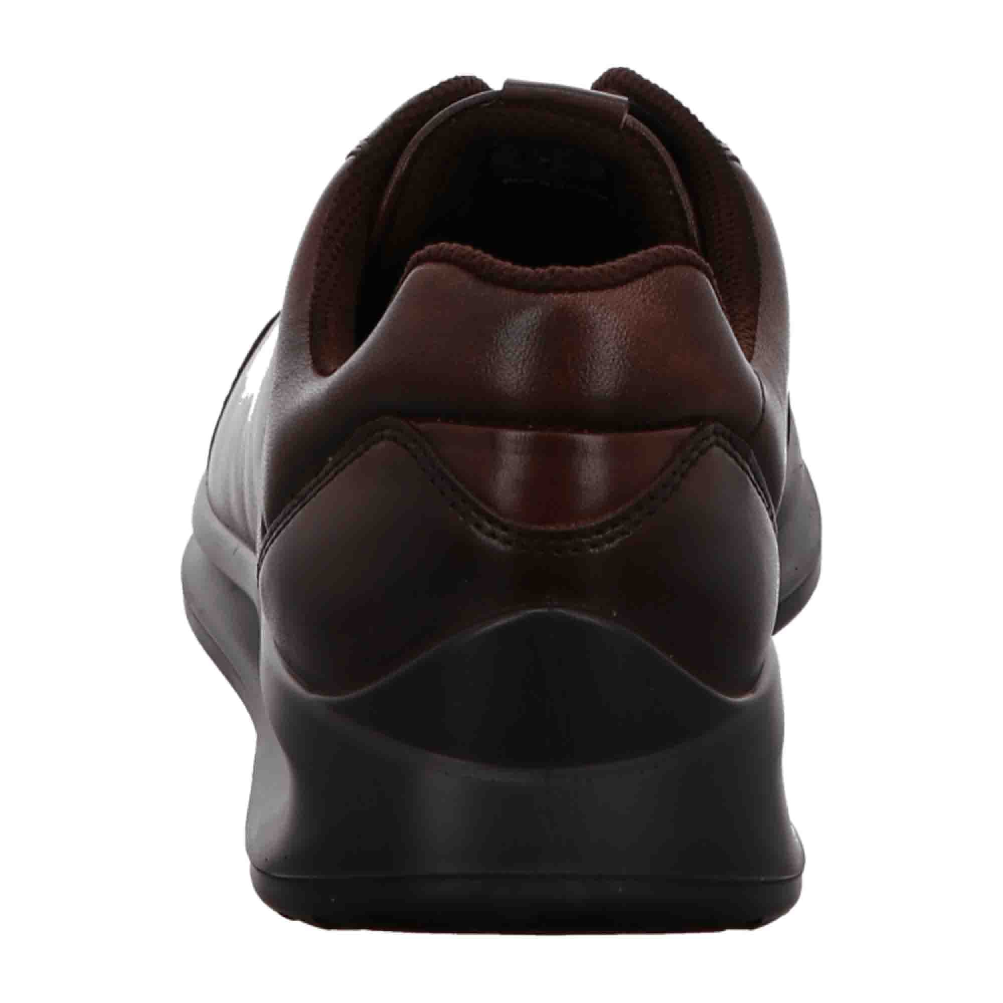 Ecco Men's Brown Leather Shoes - Stylish & Durable
