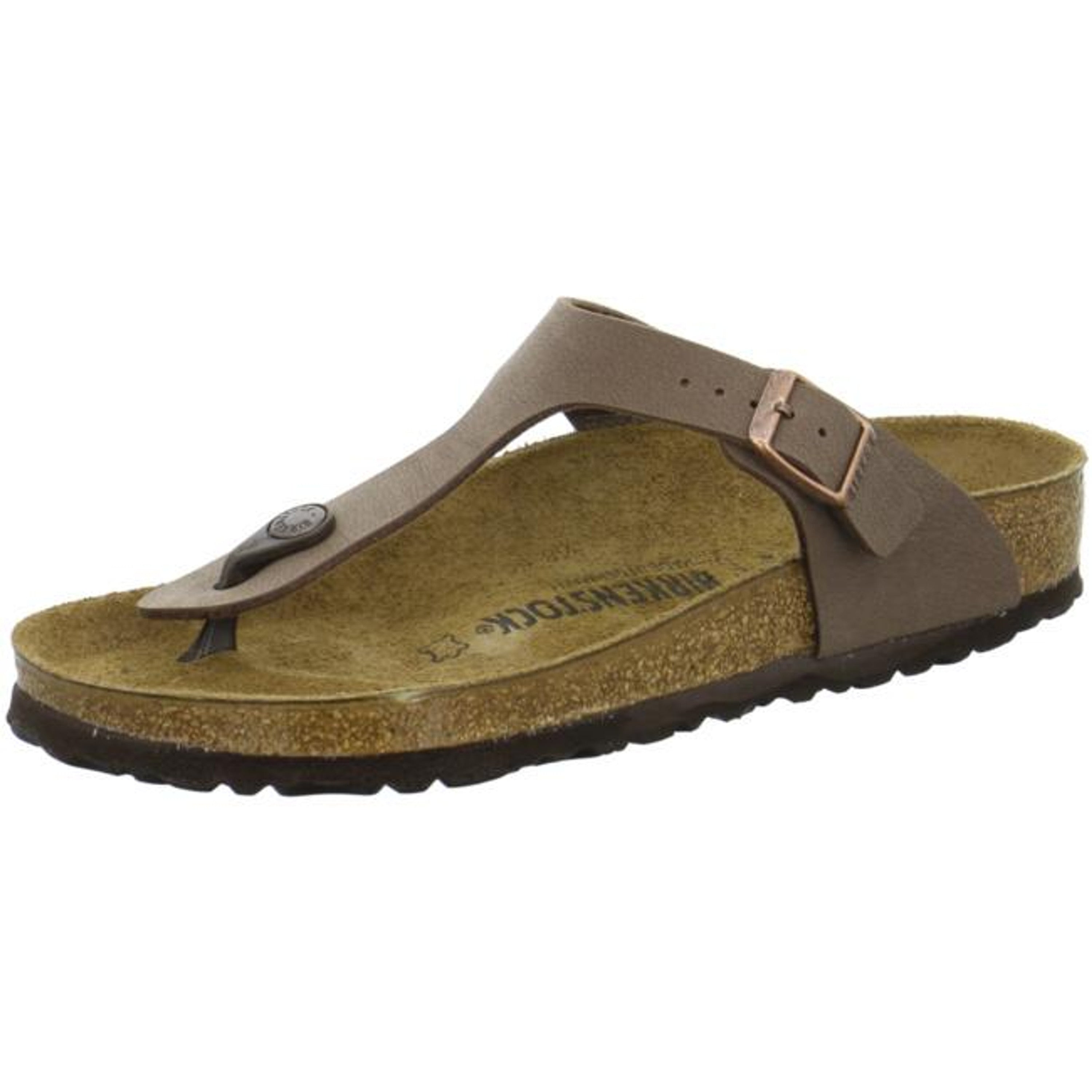 Birkenstock Gizeh Mocca Nubuck Birko-Flor Leather Sandals Slides Thongs Flip-Flops regular - Bartel-Shop