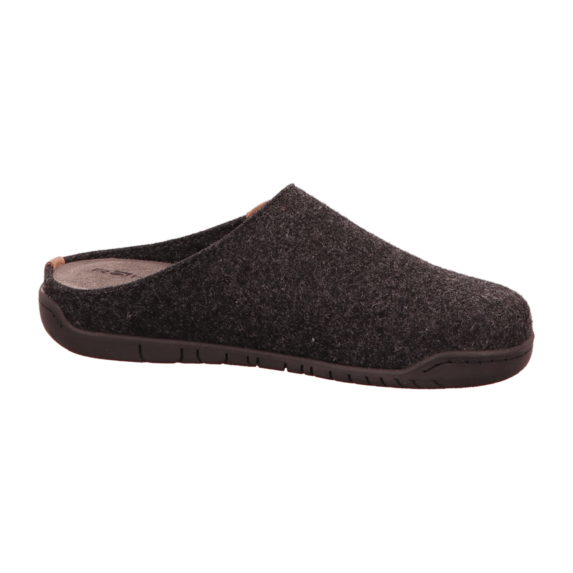 Rohde Men's Gray Felt House Slippers with Leather Insole and EVA Sole