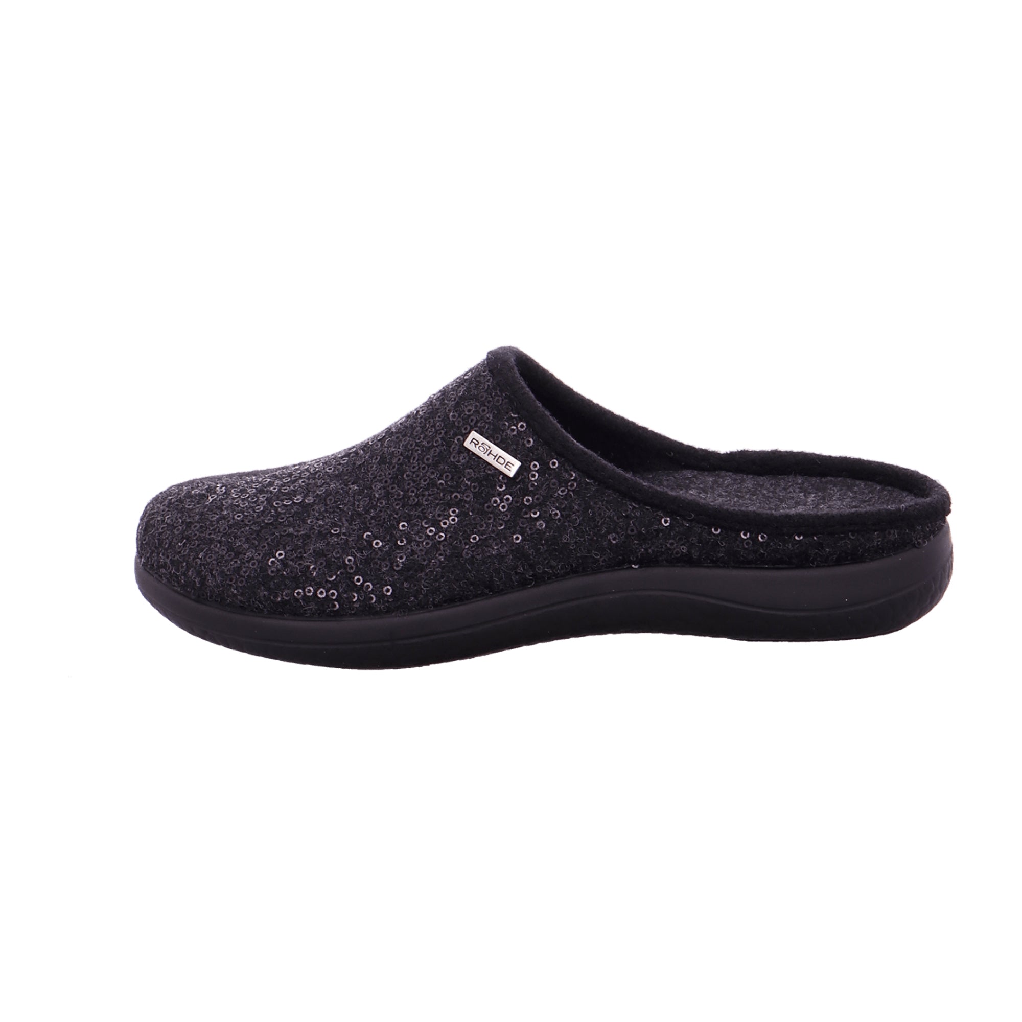 Rohde Bari Women's Black Shoes with Removable Insole and Velcro Closure