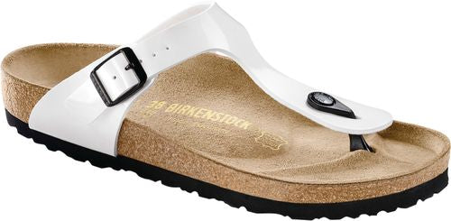 Birkenstock thong sandal Gizeh white patent - Bartel-Shop
