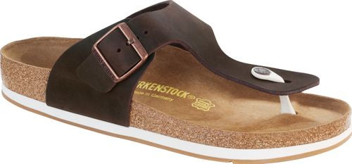 Birkenstock thong sandal Ramses habana fat leather - Bartel-Shop