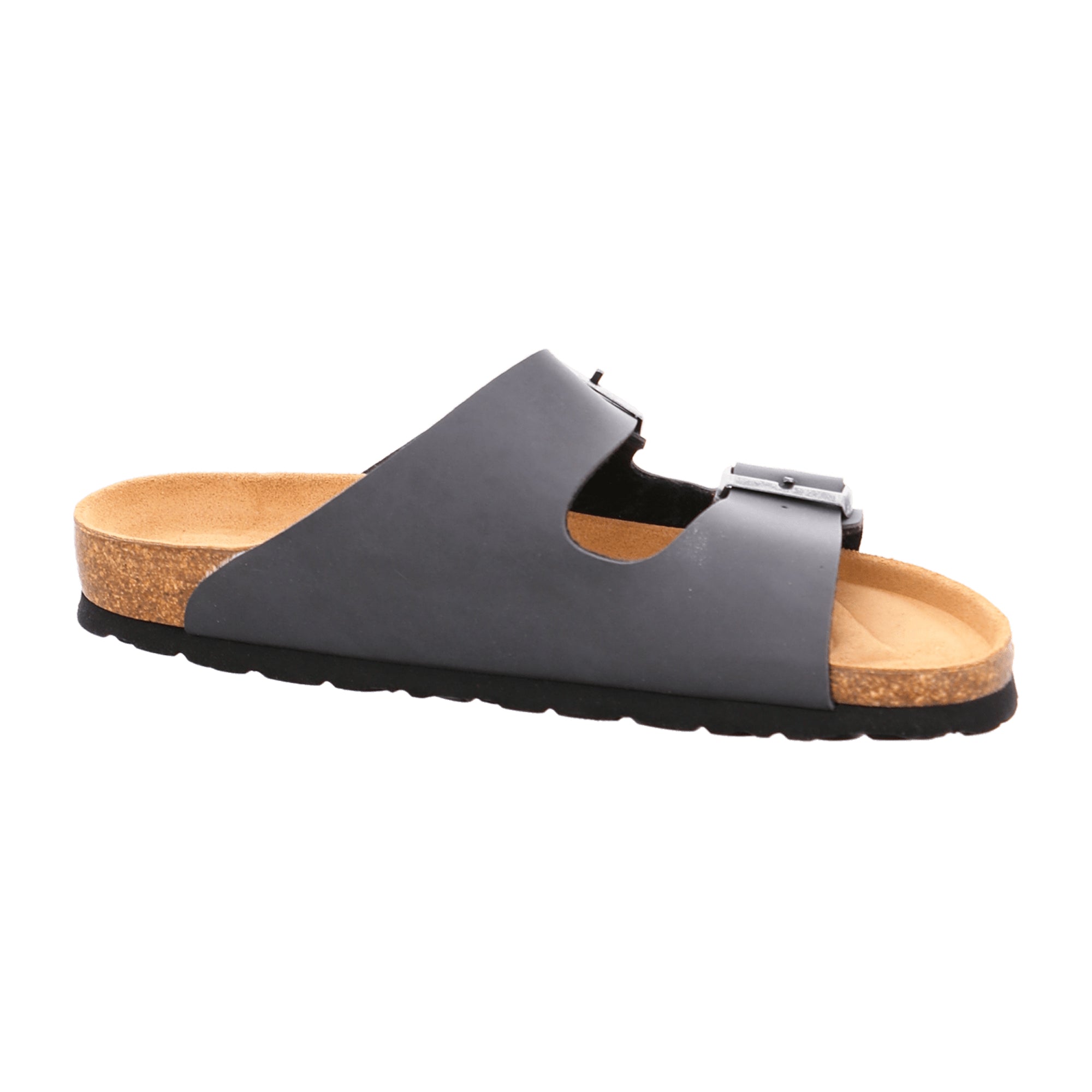 Rohde Alba Men's Gray Leather Comfort Sandals with Soft Footbed