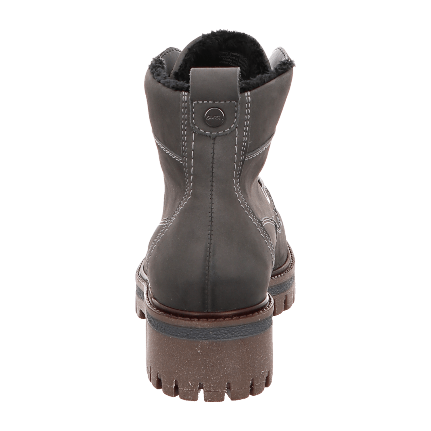 ARA JACKSON Women's Gray Smooth Leather Lace-Up Shoes with Round Toe - Bartel-Shop