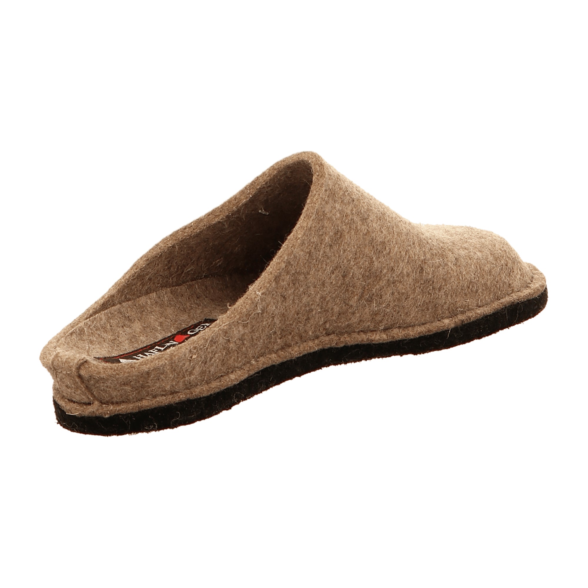 Haflinger Flair Soft Men's Slippers - Durable Brown Wool, Comfort Fit