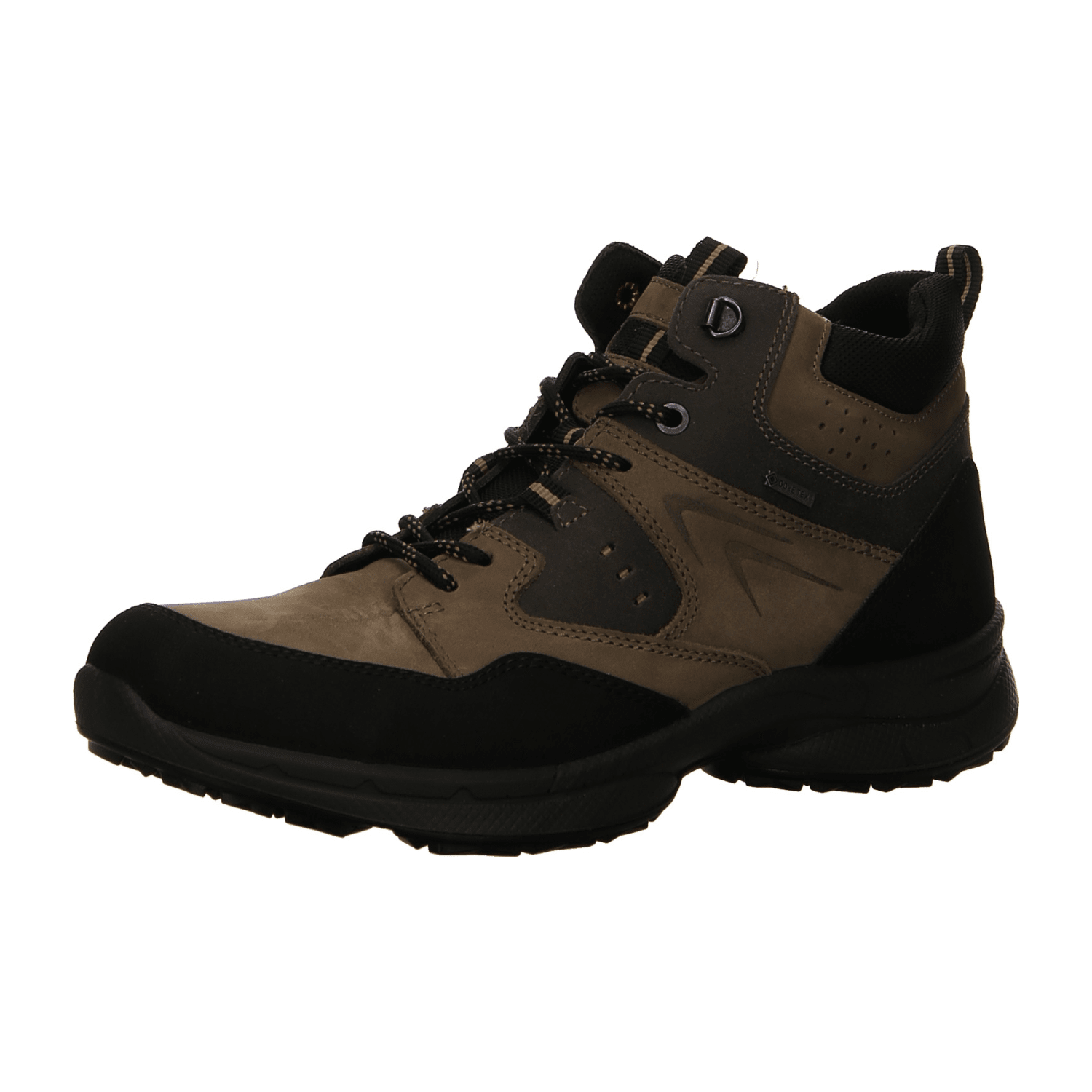 ARA WILLIAM Men's Brown Mesh Lace-Up Shoes with Round Toe