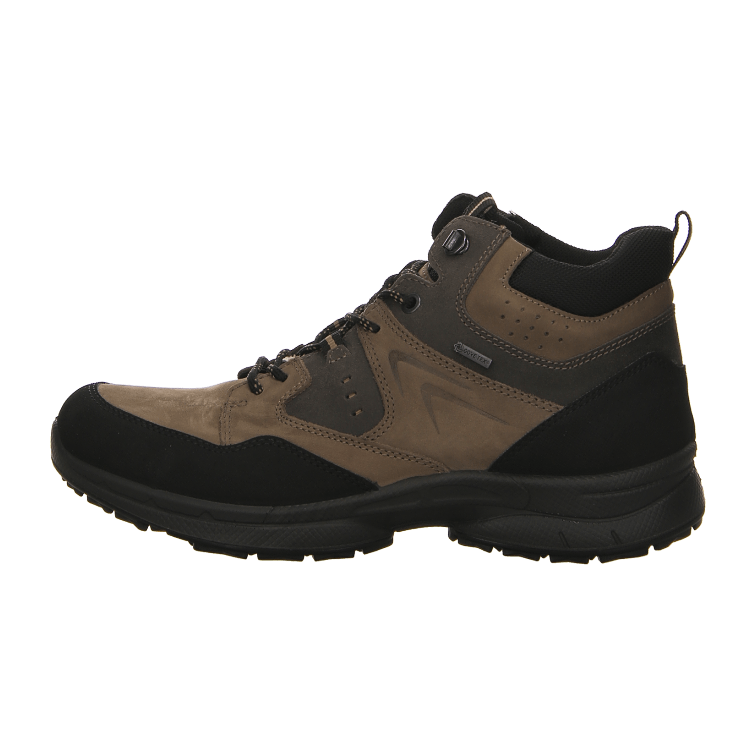 ARA WILLIAM Men's Brown Mesh Lace-Up Shoes with Round Toe