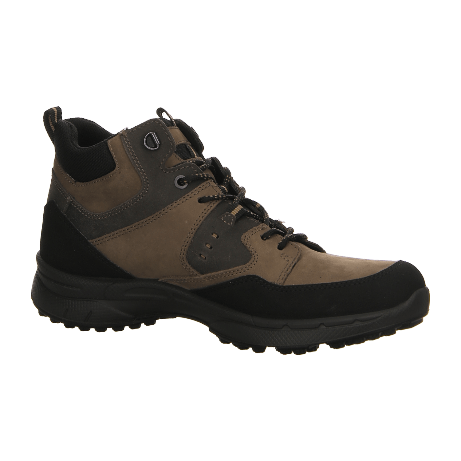 ARA WILLIAM Men's Brown Mesh Lace-Up Shoes with Round Toe