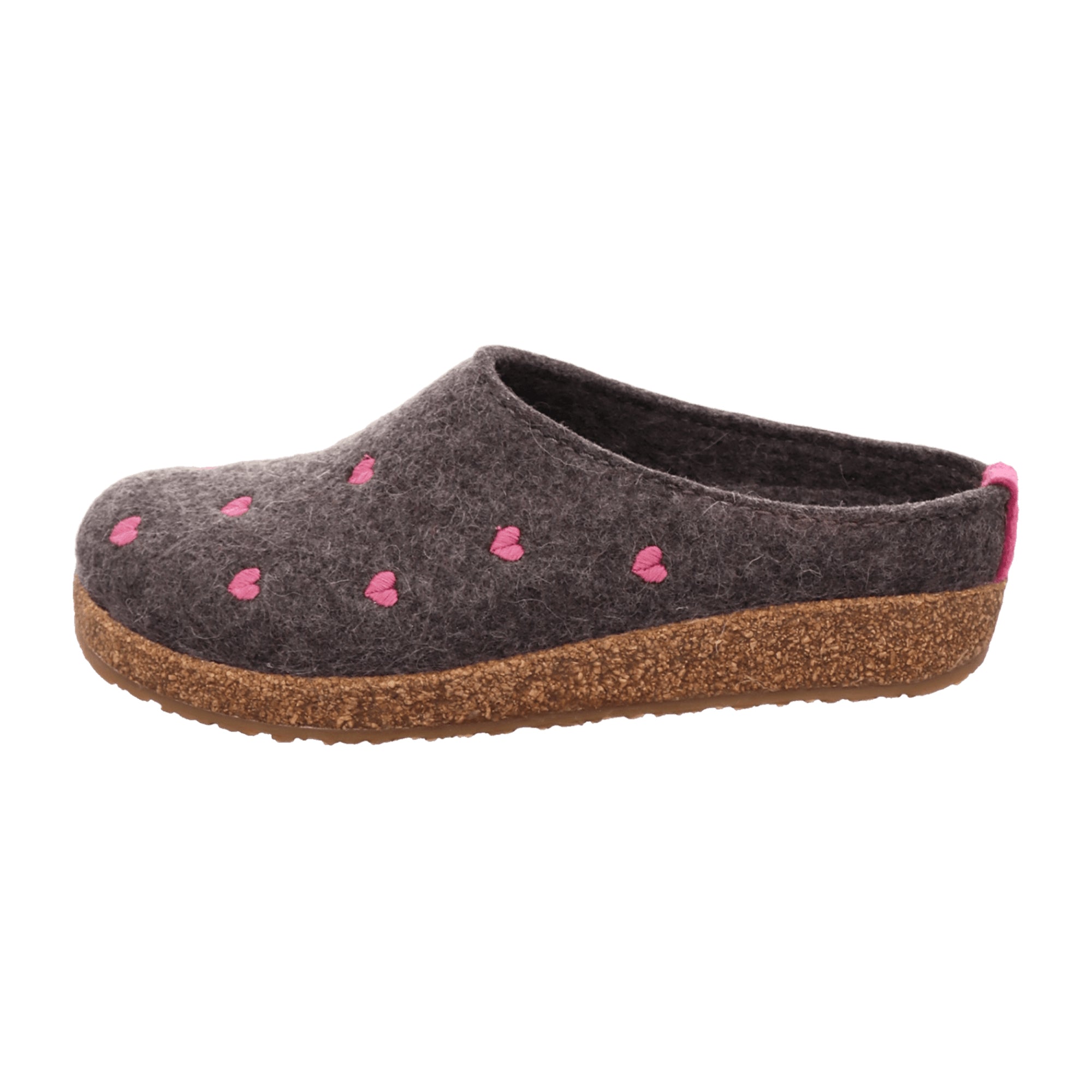 Haflinger Women's Slippers - Stylish & Comfortable Grey Wool