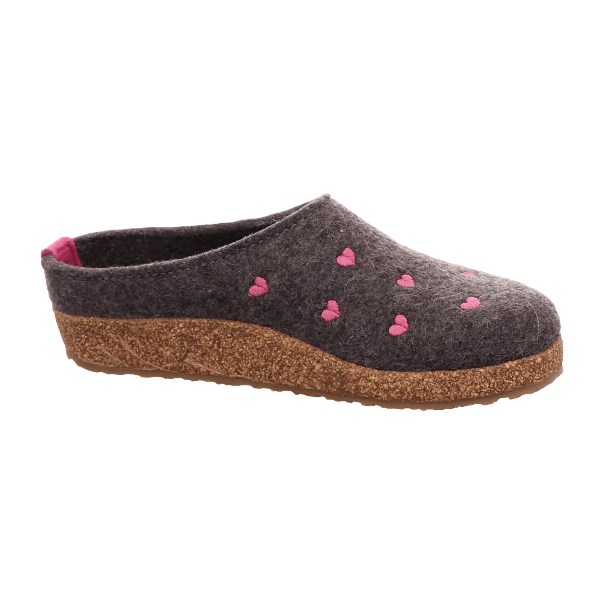 Haflinger Women's Slippers - Stylish & Comfortable Grey Wool