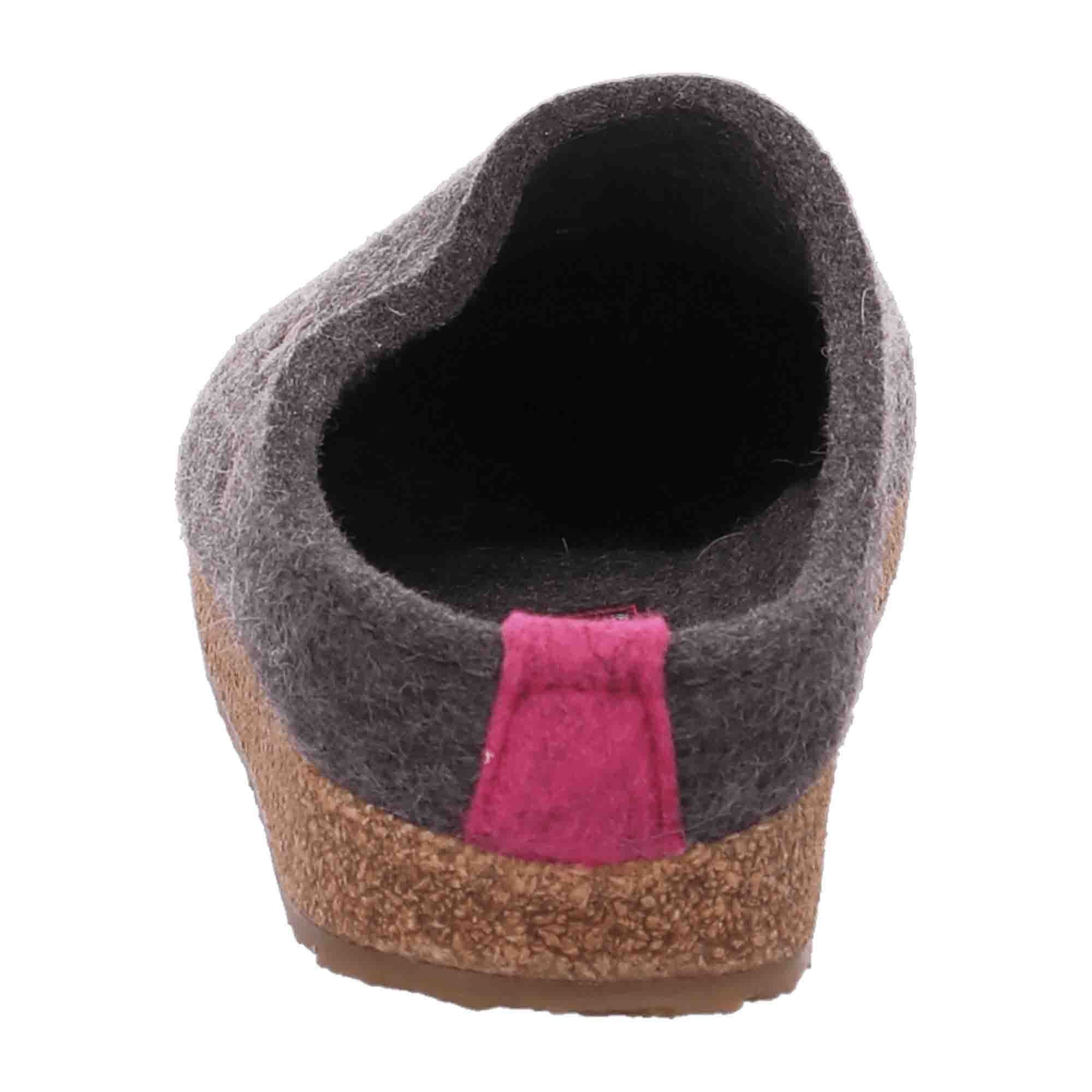 Haflinger Grizzly, Pantofole Basse Donna, Grigio (Grau (Graphit / 77 Haflinger Grizzly, Pantofole Basse Donna, Grigio (Grau (Graphit / 77