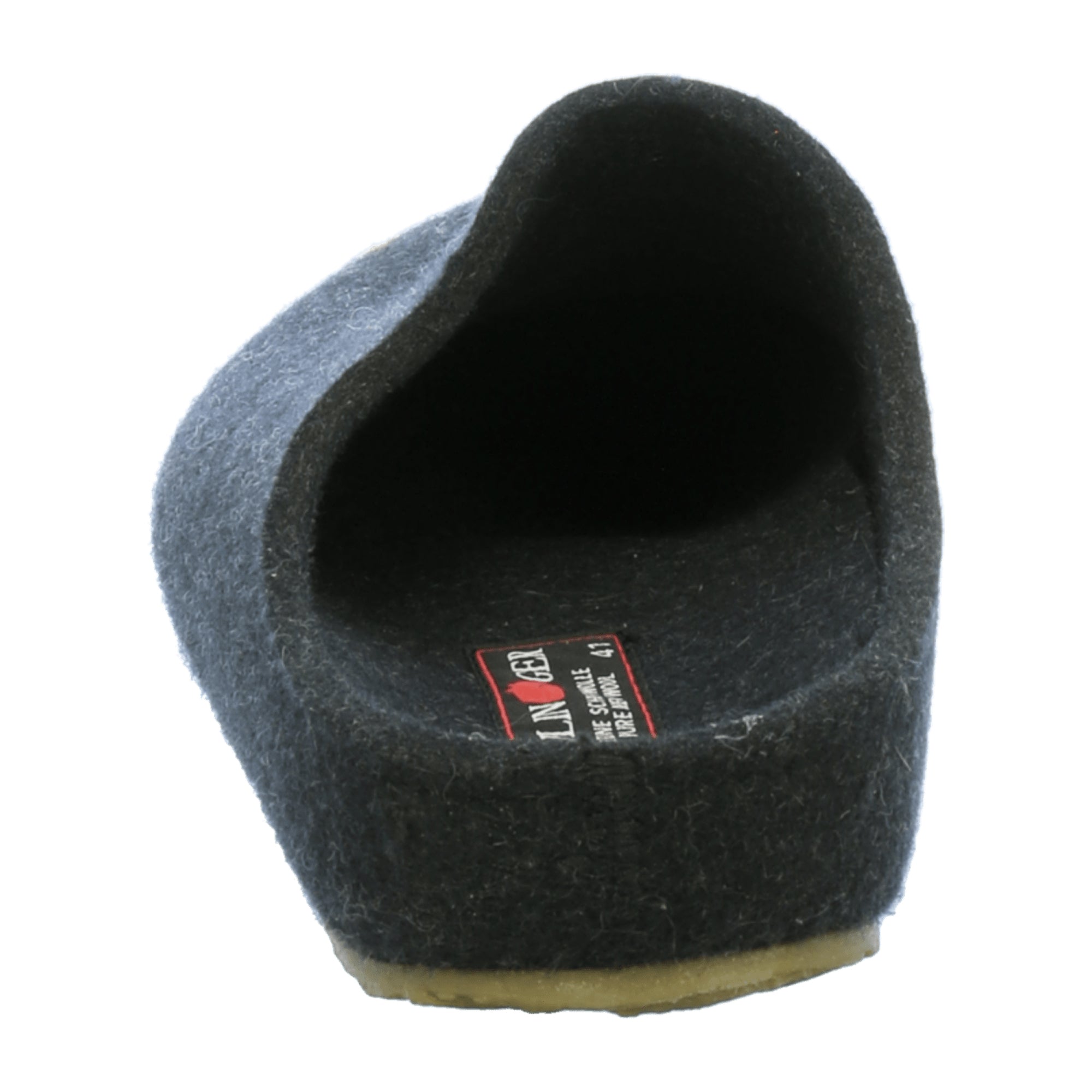 Haflinger Men's Slippers - Stylish & Durable Gray Wool Comfort