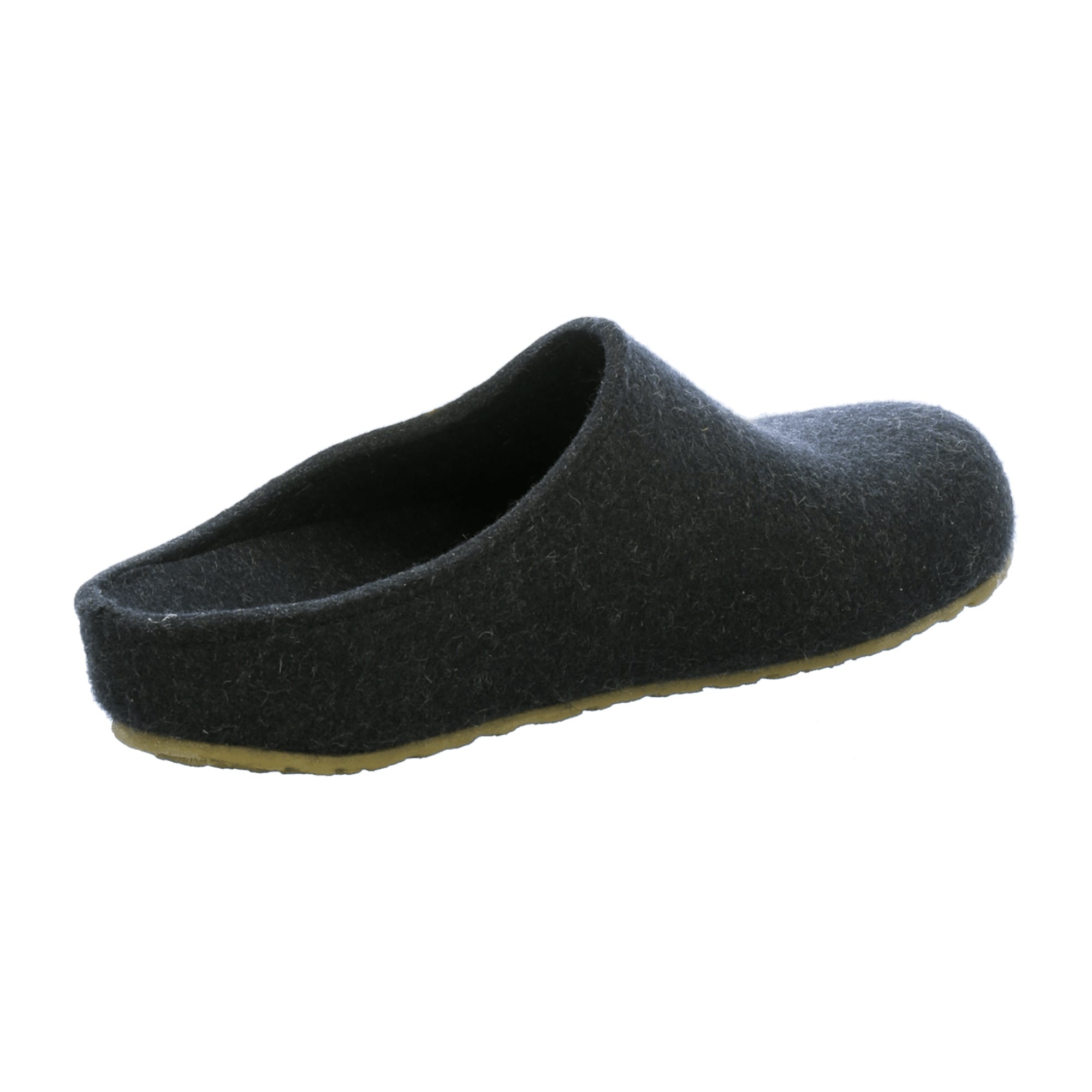Haflinger Men's Slippers - Stylish & Durable Gray Wool Comfort