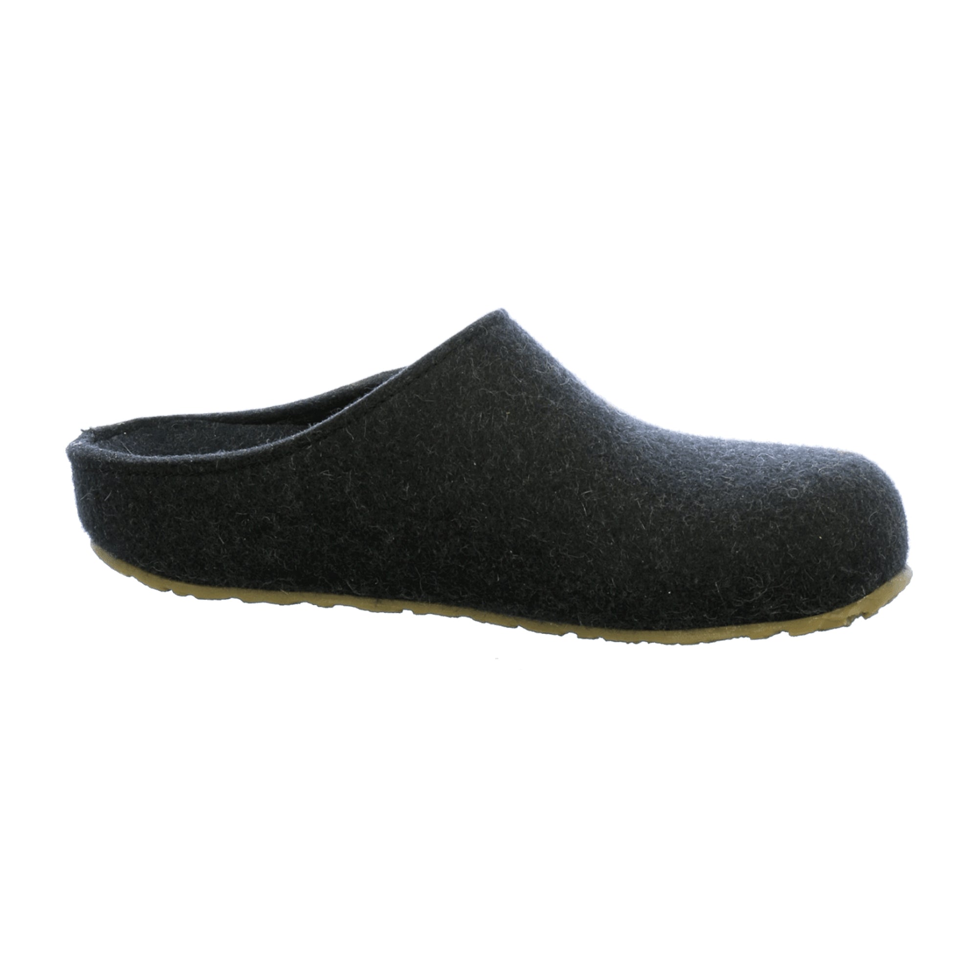 Haflinger Men's Slippers - Stylish & Durable Gray Wool Comfort