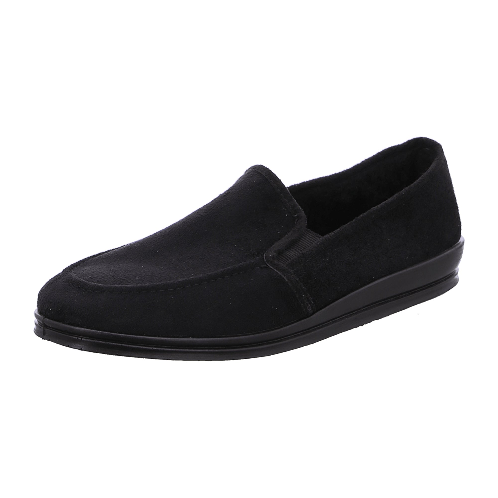 Rohde Lillestrom Men's Black Slip-On Shoes Warm Lined Synthetic Material