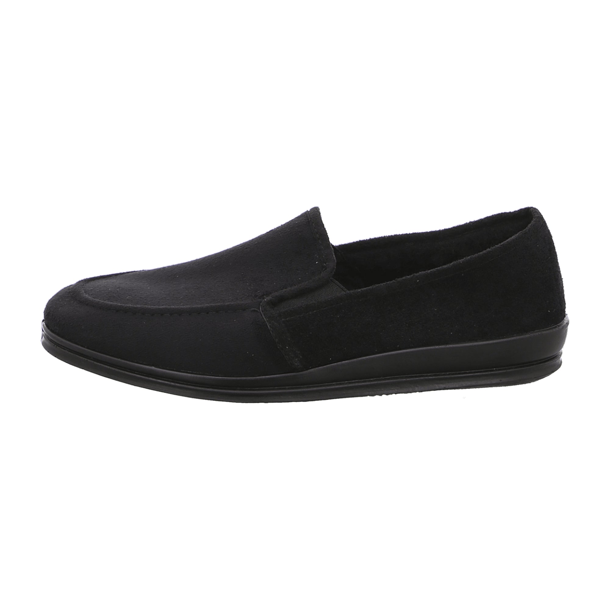 Rohde Lillestrom Men's Black Slip-On Shoes Warm Lined Synthetic Material