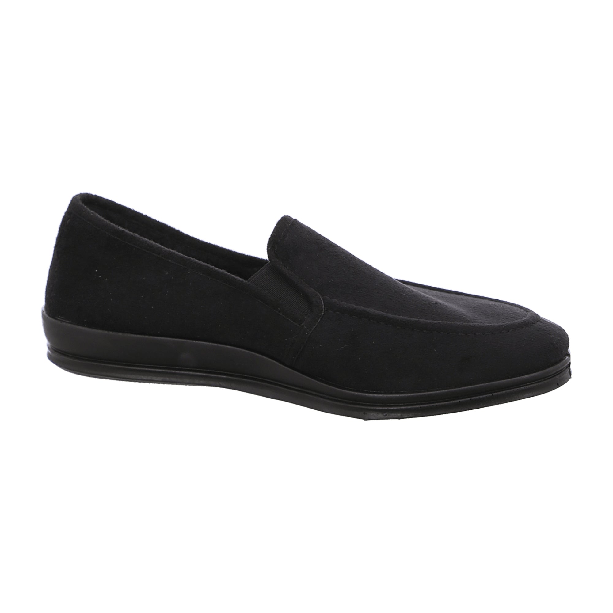 Rohde Lillestrom Men's Black Slip-On Shoes Warm Lined Synthetic Material