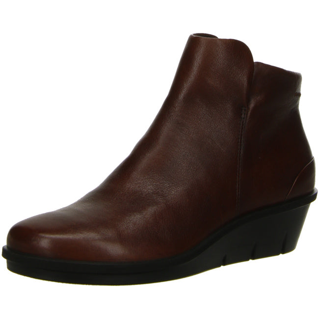 Ecco wedge ankle boots for women brown - Bartel-Shop