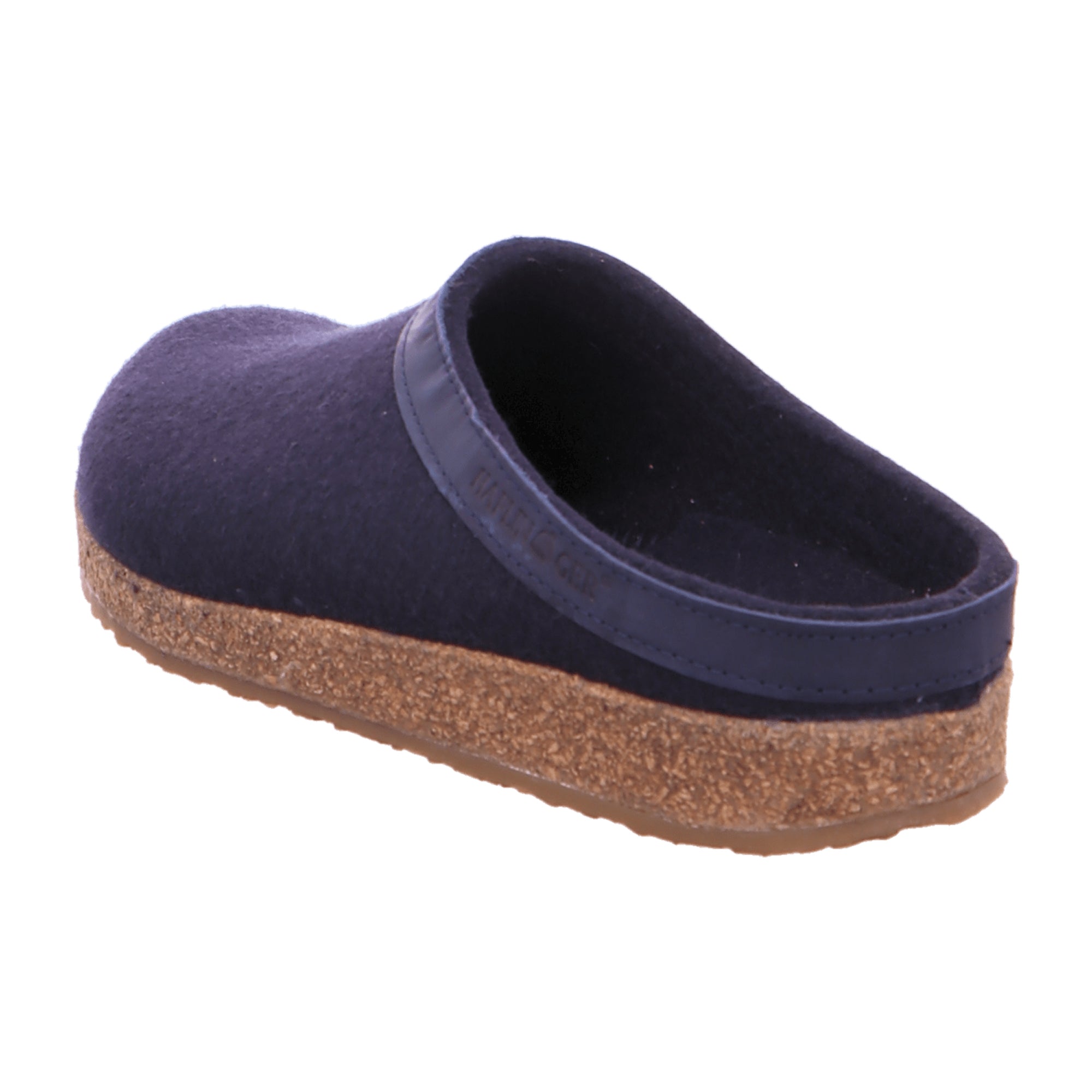 Haflinger Grizzly Torben Men's Clogs - Stylish & Durable Blue Wool Felt Footwear