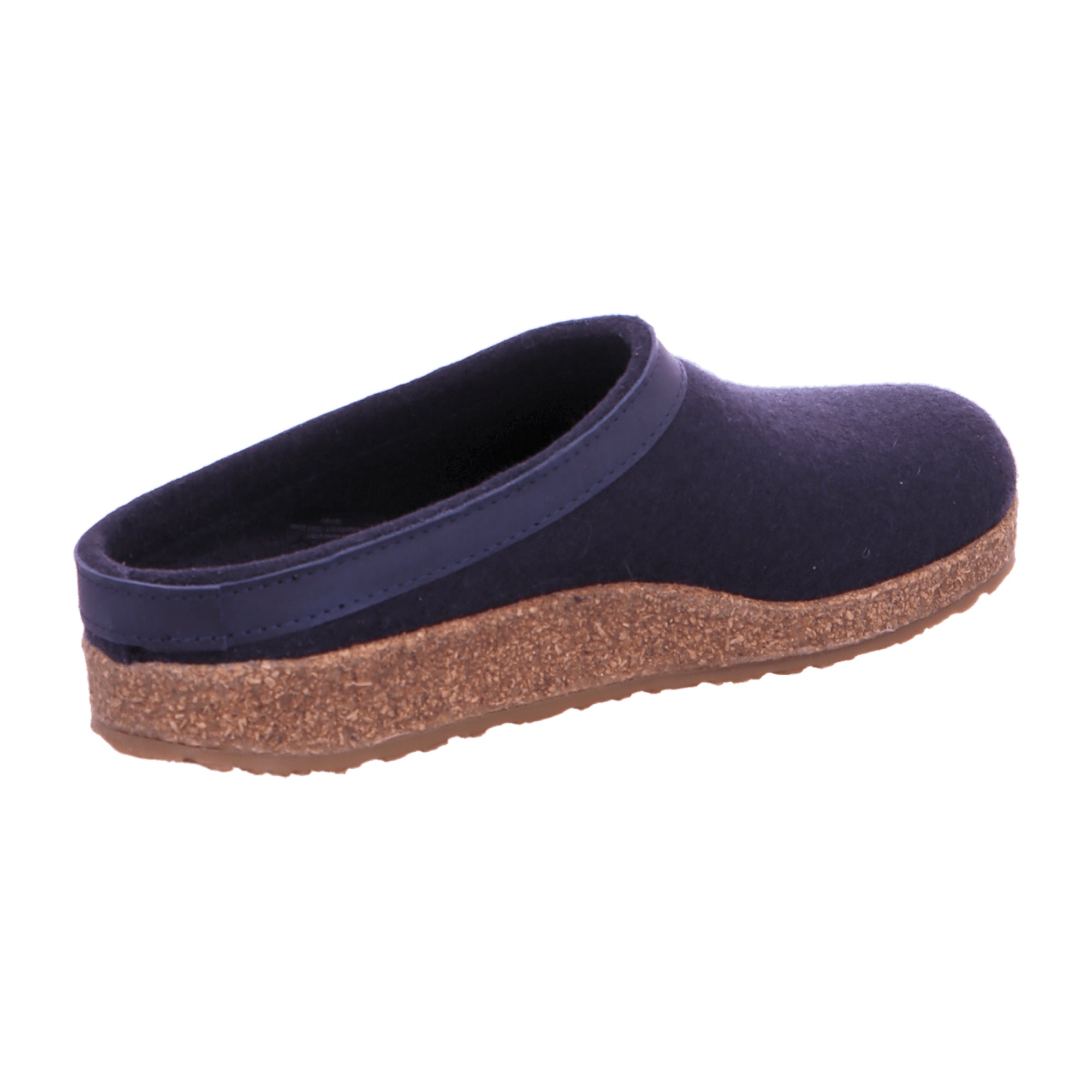 Haflinger Grizzly Torben Men's Clogs - Stylish & Durable Blue Wool Felt Footwear