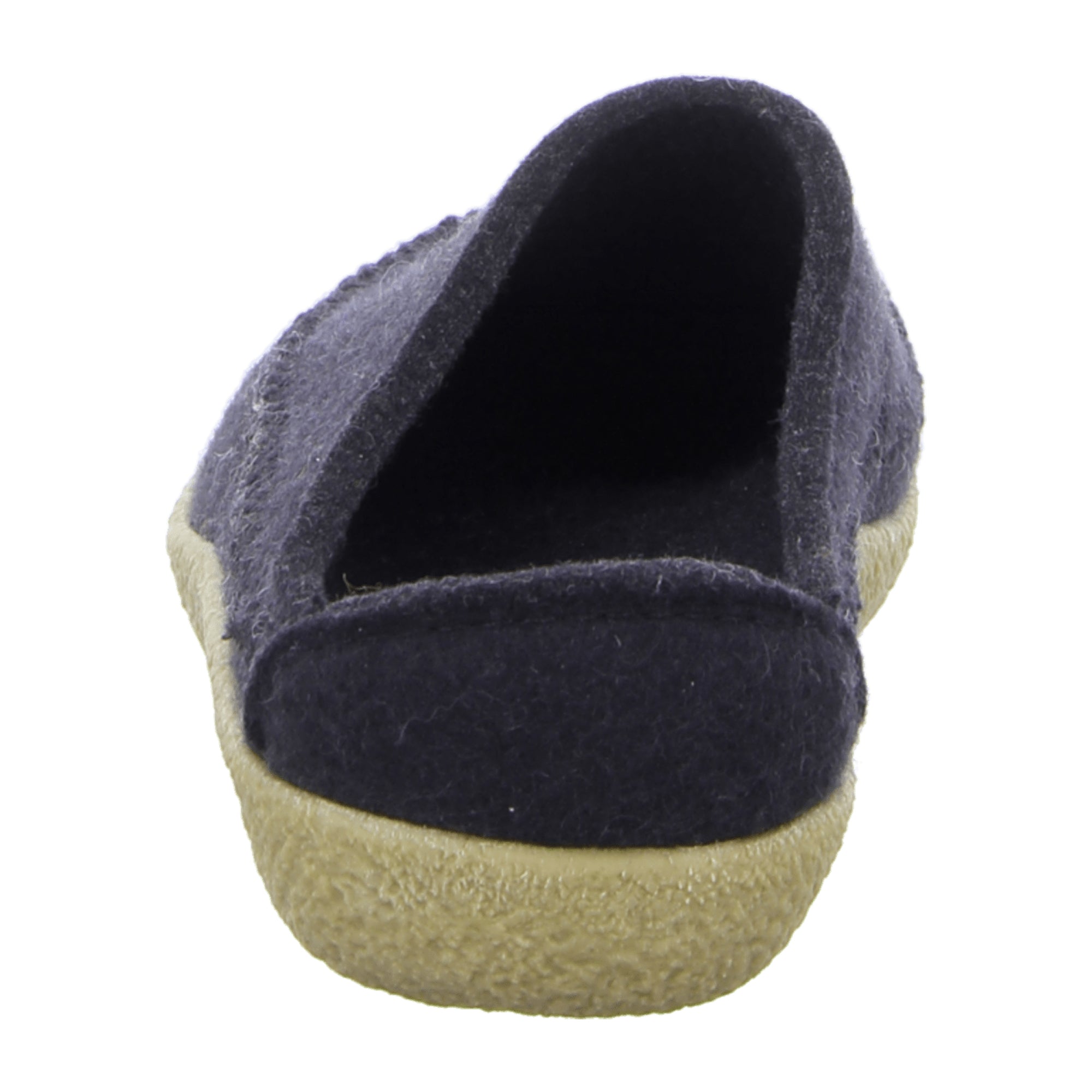 Haflinger Men's Blizzard Credo Slippers - Stylish Black Wool