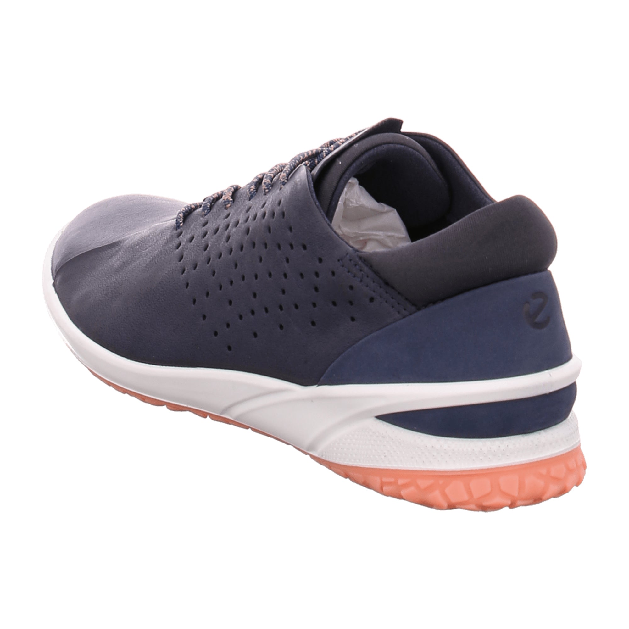 Ecco BIOM LIFE Women's Casual Lace-up Shoes in Navy Blue Leather