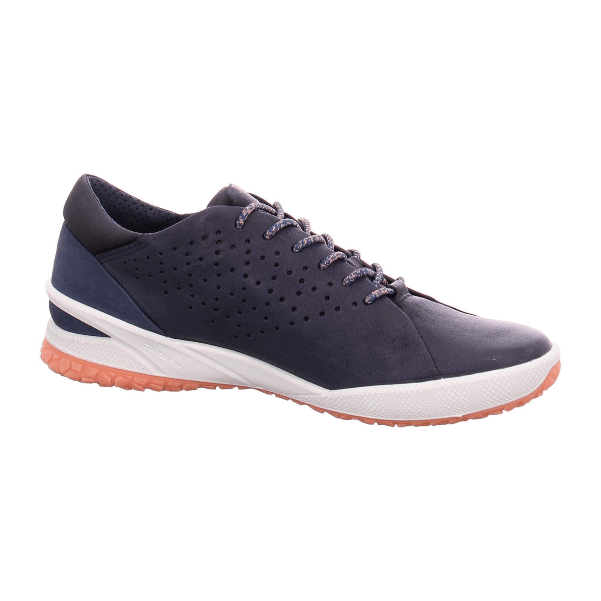 Ecco BIOM LIFE Women's Casual Lace-up Shoes in Navy Blue Leather