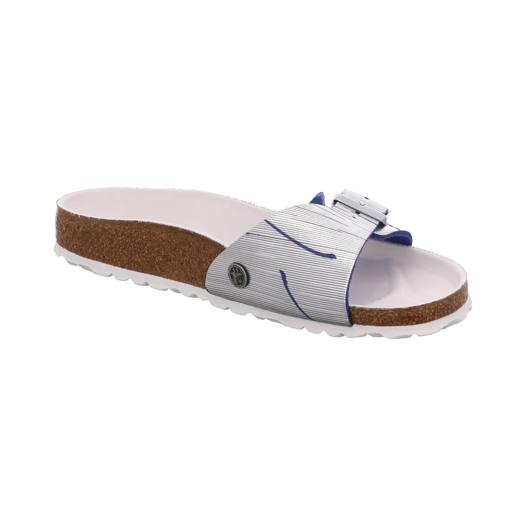 Birkenstock Madrid mules blue Nubuck leather - Bartel-Shop