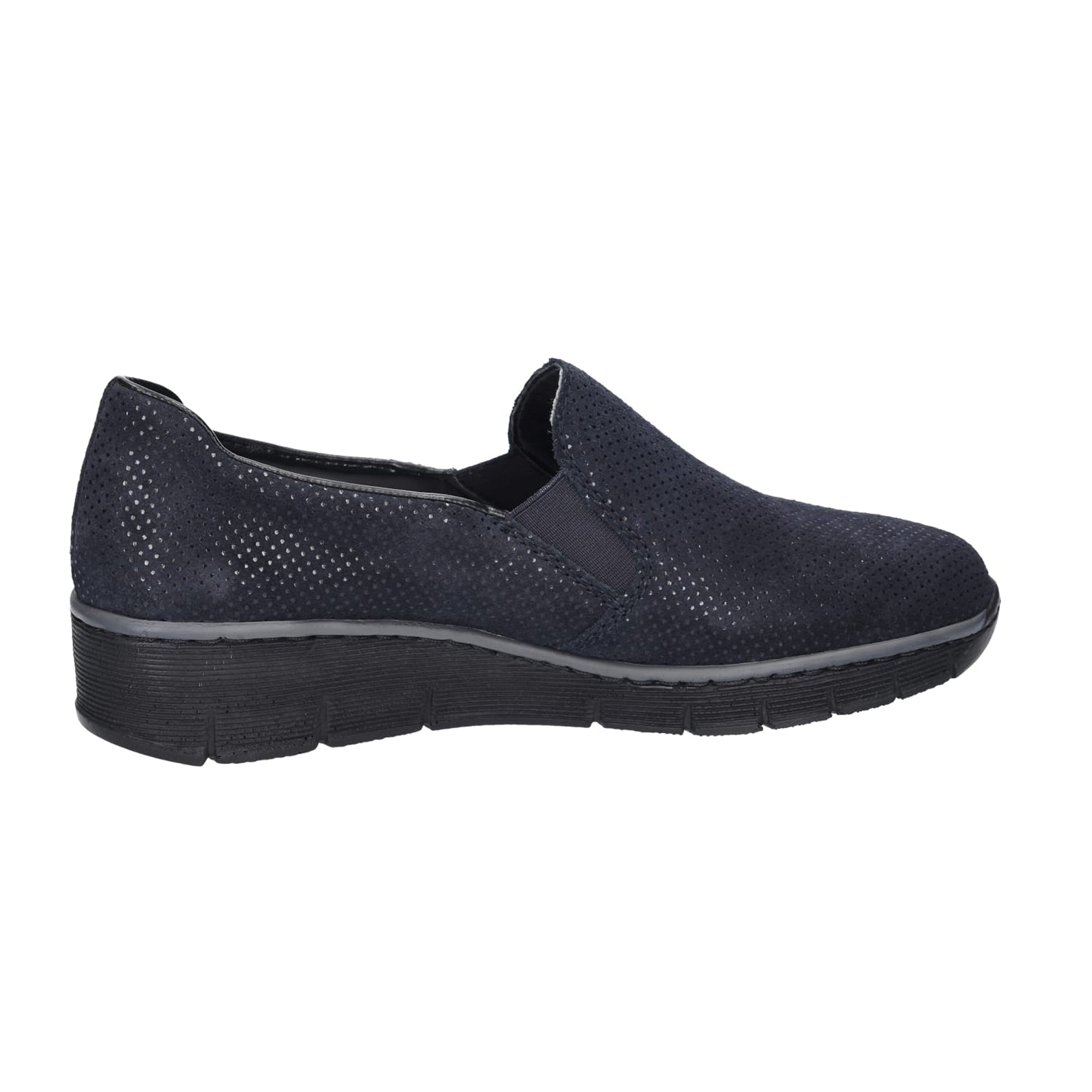 Rieker Blue Slip-On Casual Loafers Comfortable Lightweight Shock Absorbing Sole
