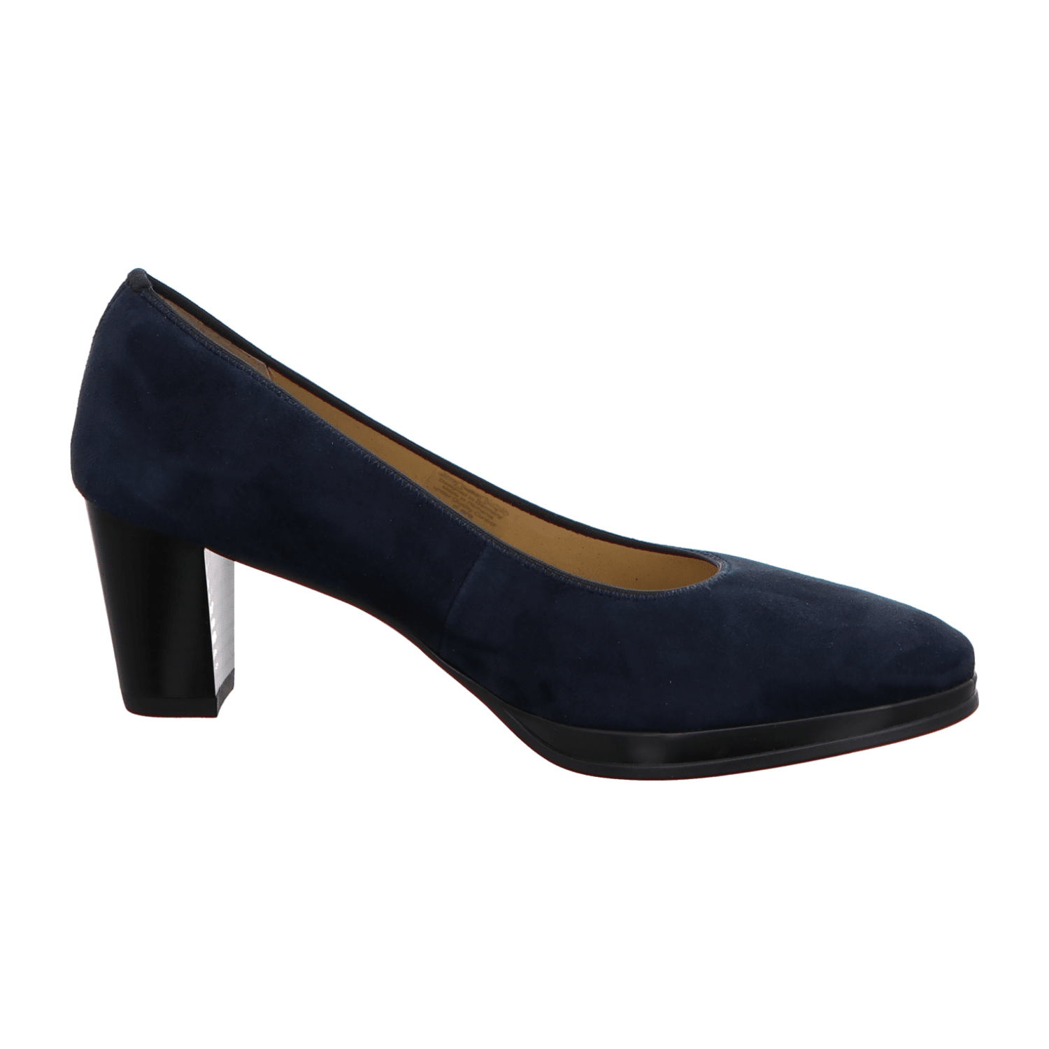 ARA ORLY Women's Pumps in Blue Smooth Leather, Slipper Style with Rubber Sole, Slim Toe Shape - Bartel-Shop