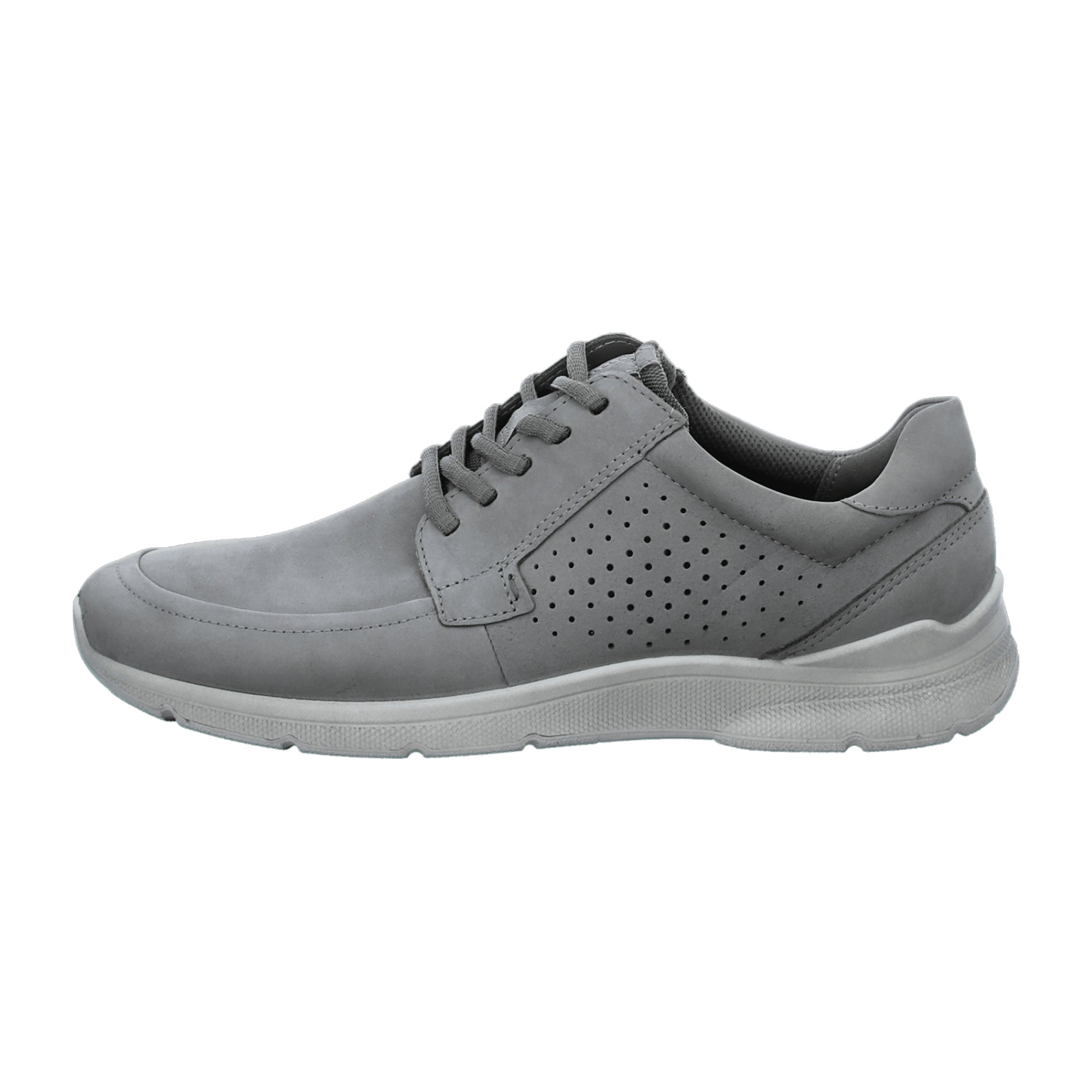 ECCO Irving Men's Casual Grey Lace-Up Sneakers - Stylish & Comfortable