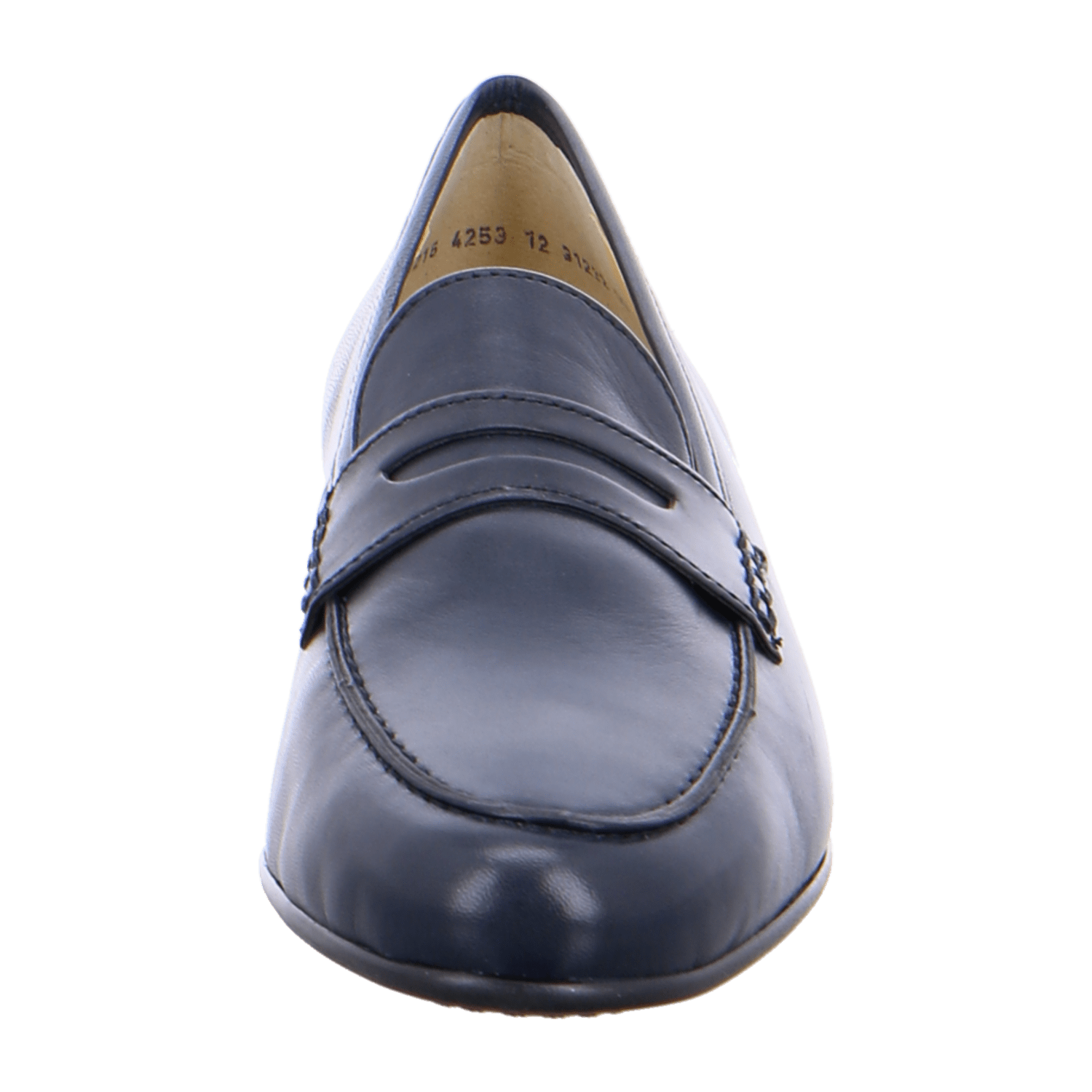 ARA KENT Women's Slippers in Blue, Smooth Leather with Round Toe and Leather Lining