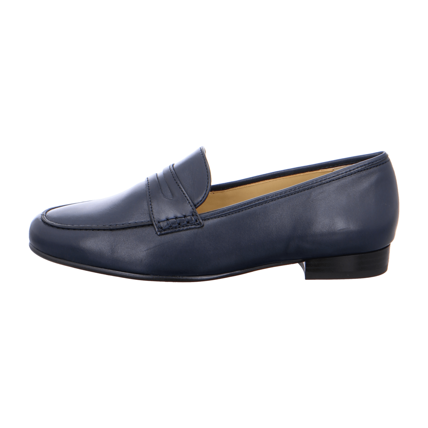 ARA KENT Women's Slippers in Blue, Smooth Leather with Round Toe and Leather Lining