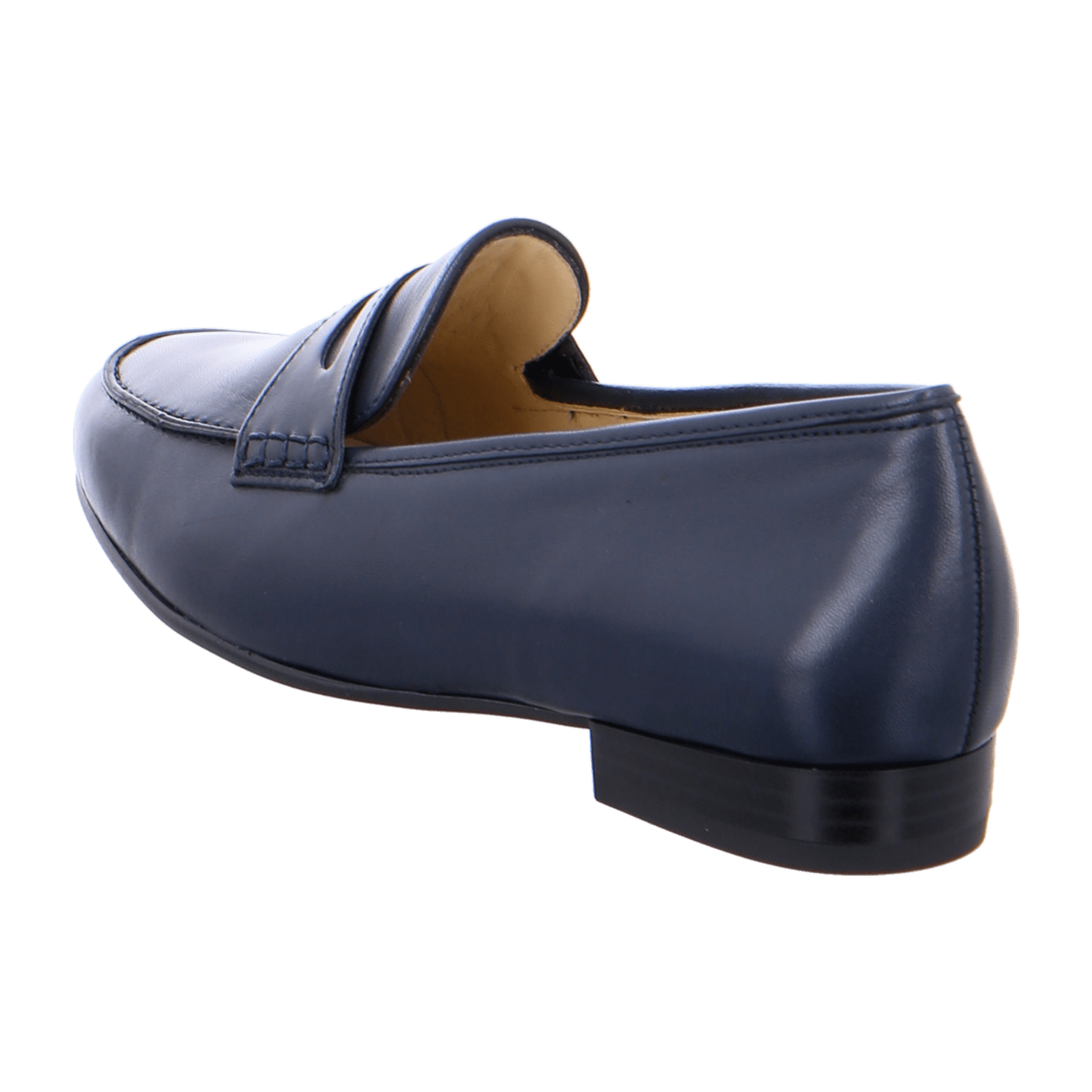 ARA KENT Women's Slippers in Blue, Smooth Leather with Round Toe and Leather Lining