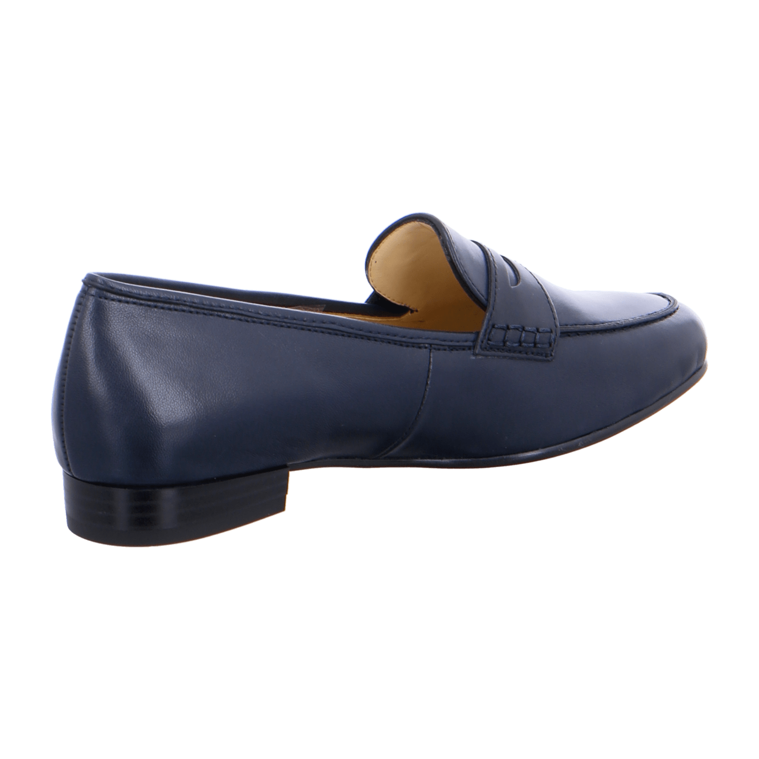 ARA KENT Women's Slippers in Blue, Smooth Leather with Round Toe and Leather Lining