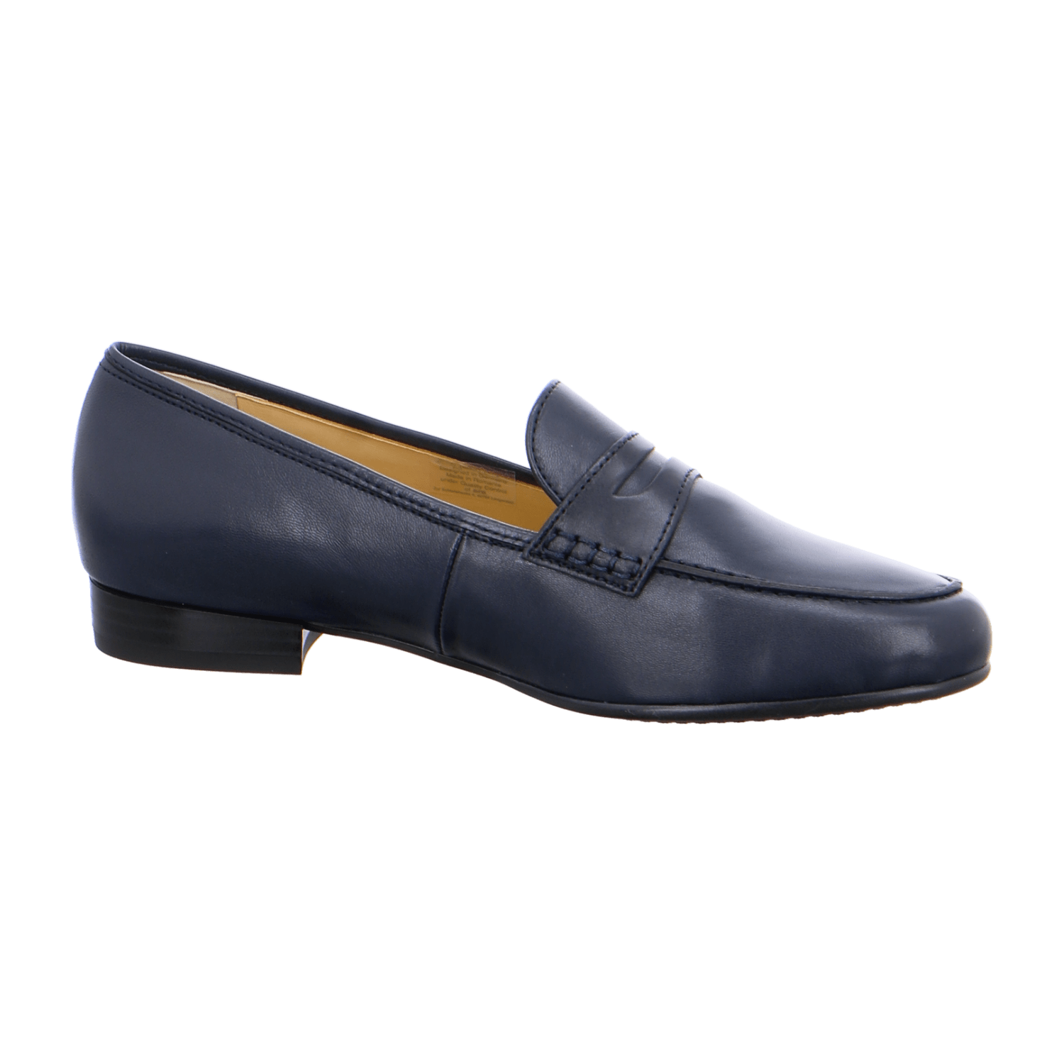 ARA KENT Women's Slippers in Blue, Smooth Leather with Round Toe and Leather Lining