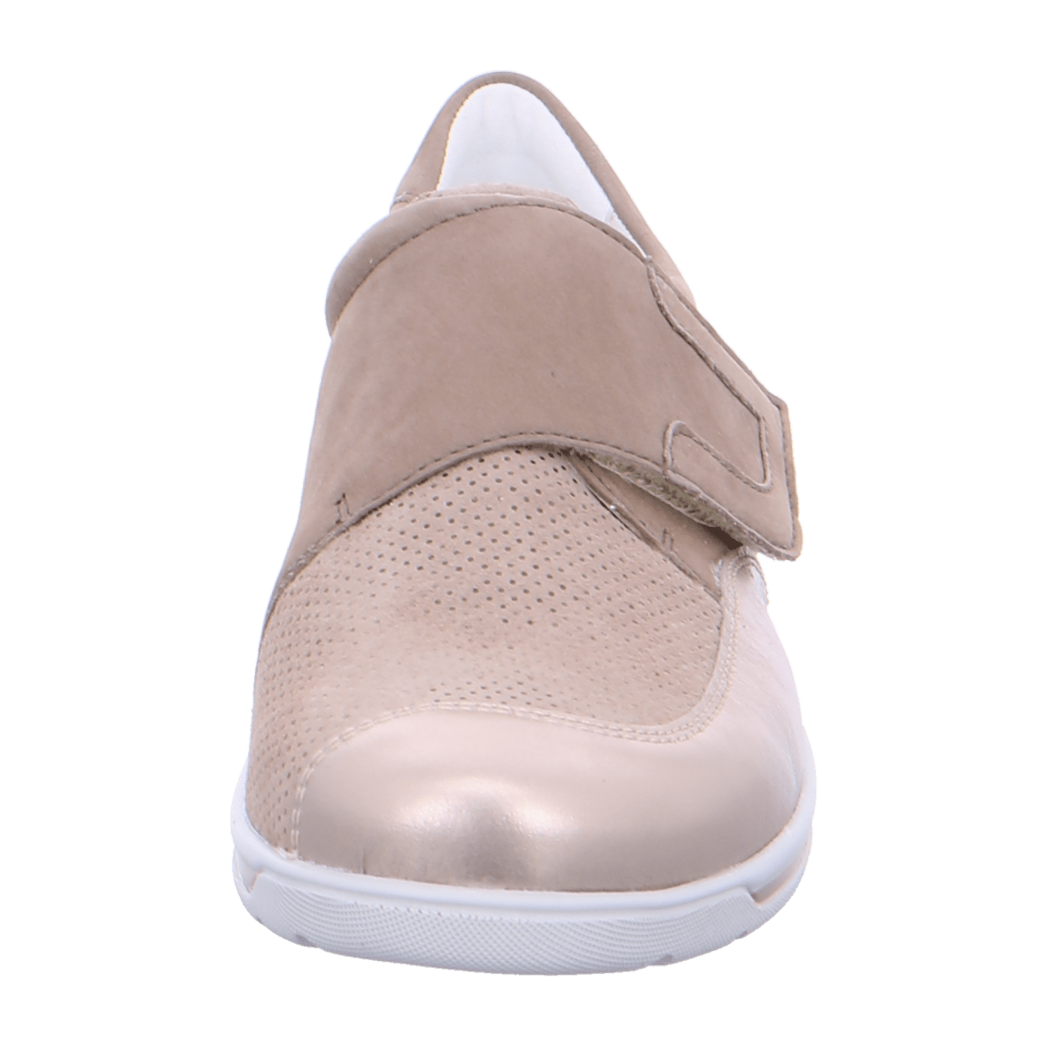 ARA MERAN MERAN Women's Ankle Boots in Beige with Hook-and-Loop Fastening in Smooth Leather - Bartel-Shop