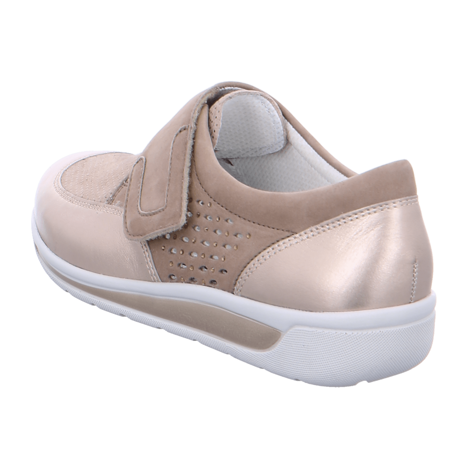 ARA MERAN MERAN Women's Ankle Boots in Beige with Hook-and-Loop Fastening in Smooth Leather - Bartel-Shop
