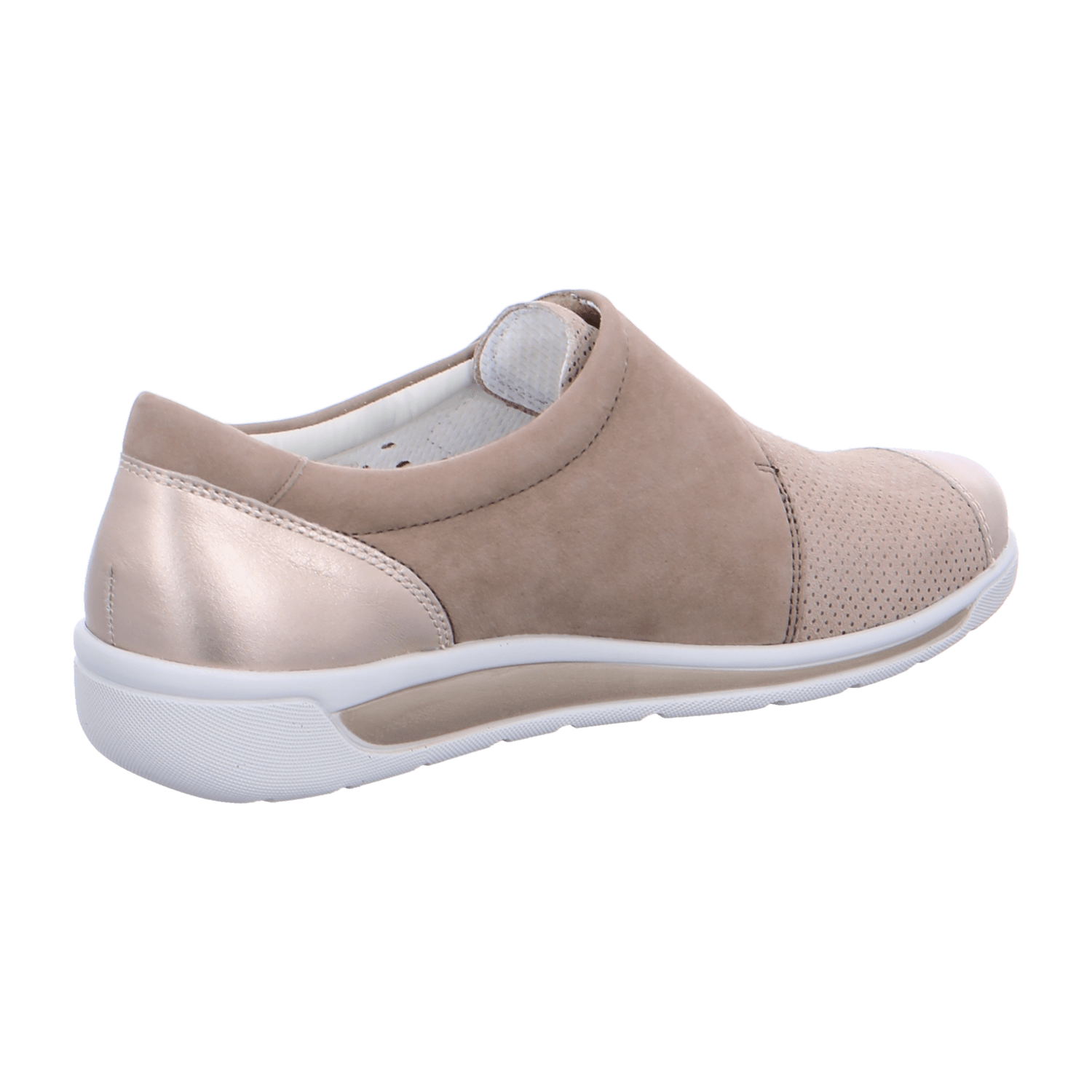 ARA MERAN MERAN Women's Ankle Boots in Beige with Hook-and-Loop Fastening in Smooth Leather - Bartel-Shop