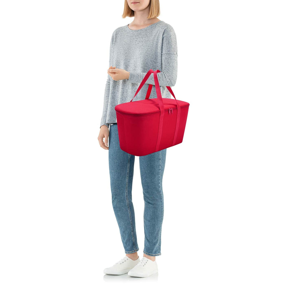 reisenthel Coolerbag Red - Insulated Polyester Cooler Bag for Picnic & Shopping