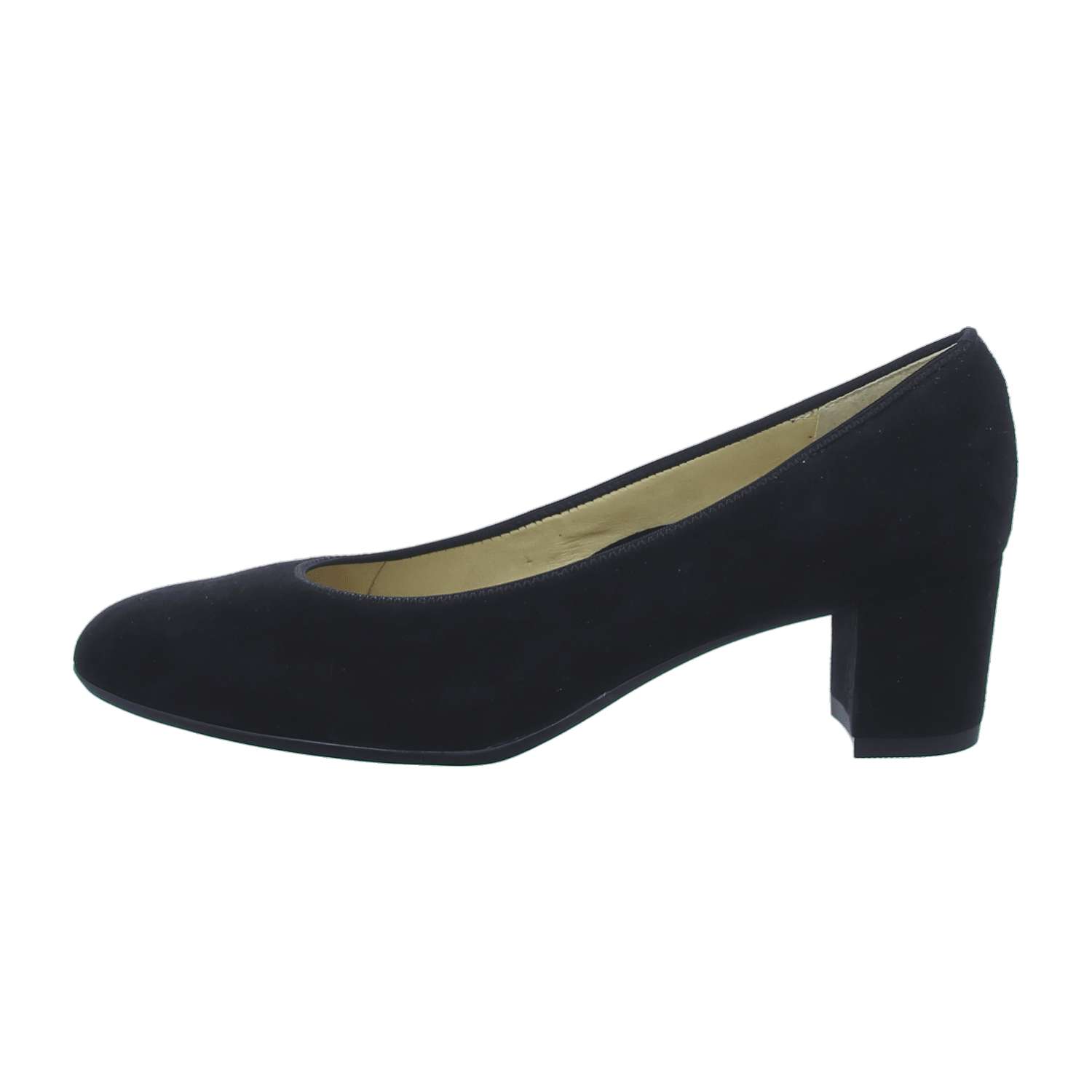 ARA KNOKKE KNOK Women's Suede Slipper Pumps with Round Toe in Black - Bartel-Shop